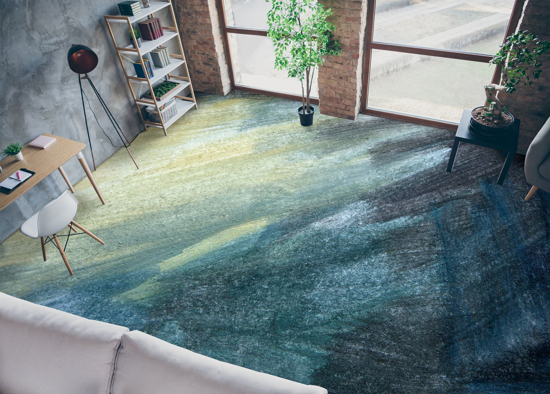 3D Two-color Texture Art 1127 Floor Mural Wallpaper Murals Self-Adhesive Removable Print Epoxy