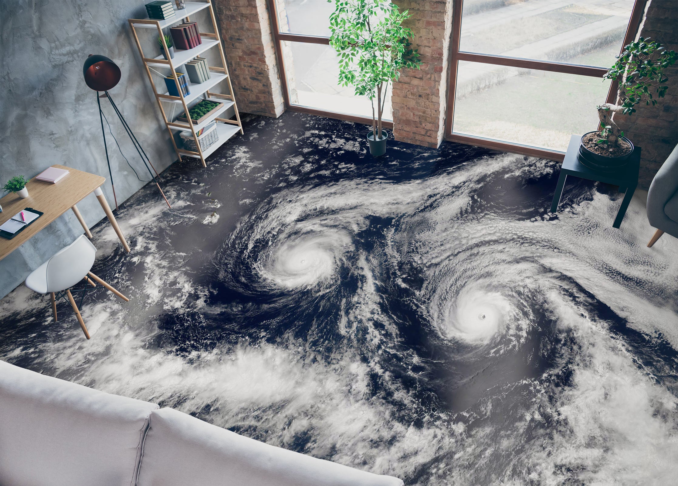 3D Storm Vortex 405 Floor Mural Wallpaper Murals Rug & Mat Print Epoxy waterproof bath floor
