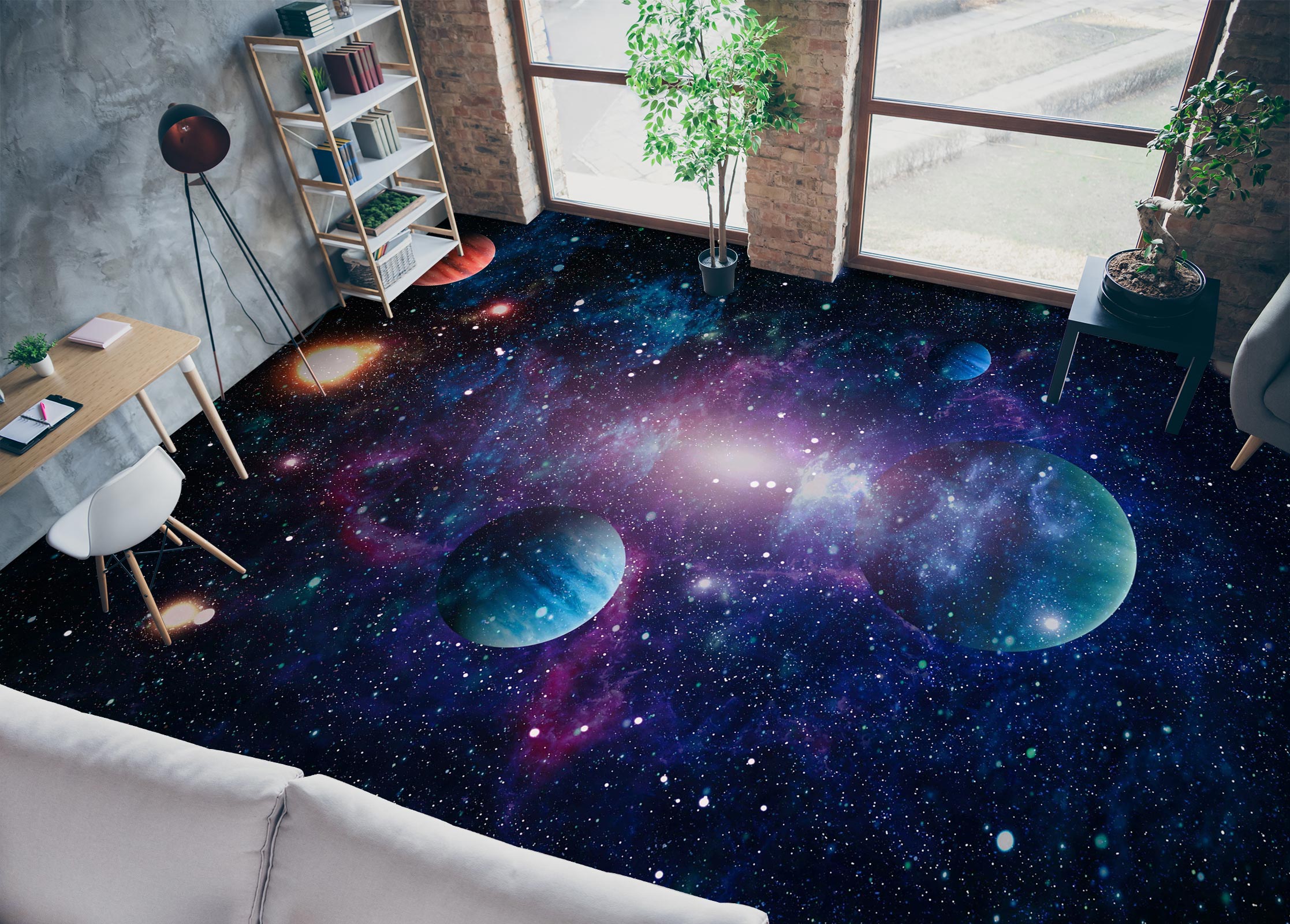 3D Psychedelic Universe 104 Floor Mural Wallpaper Murals Rug & Mat Print Epoxy waterproof bath floor