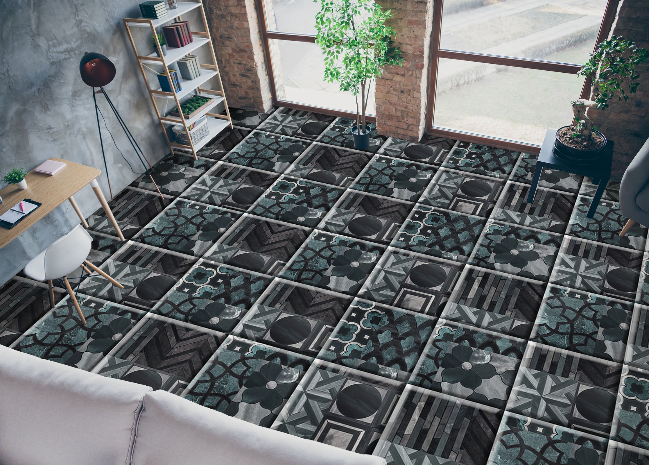 3D Advanced Refinement 989 Floor Mural Wallpaper Murals Self-Adhesive Removable Print Epoxy