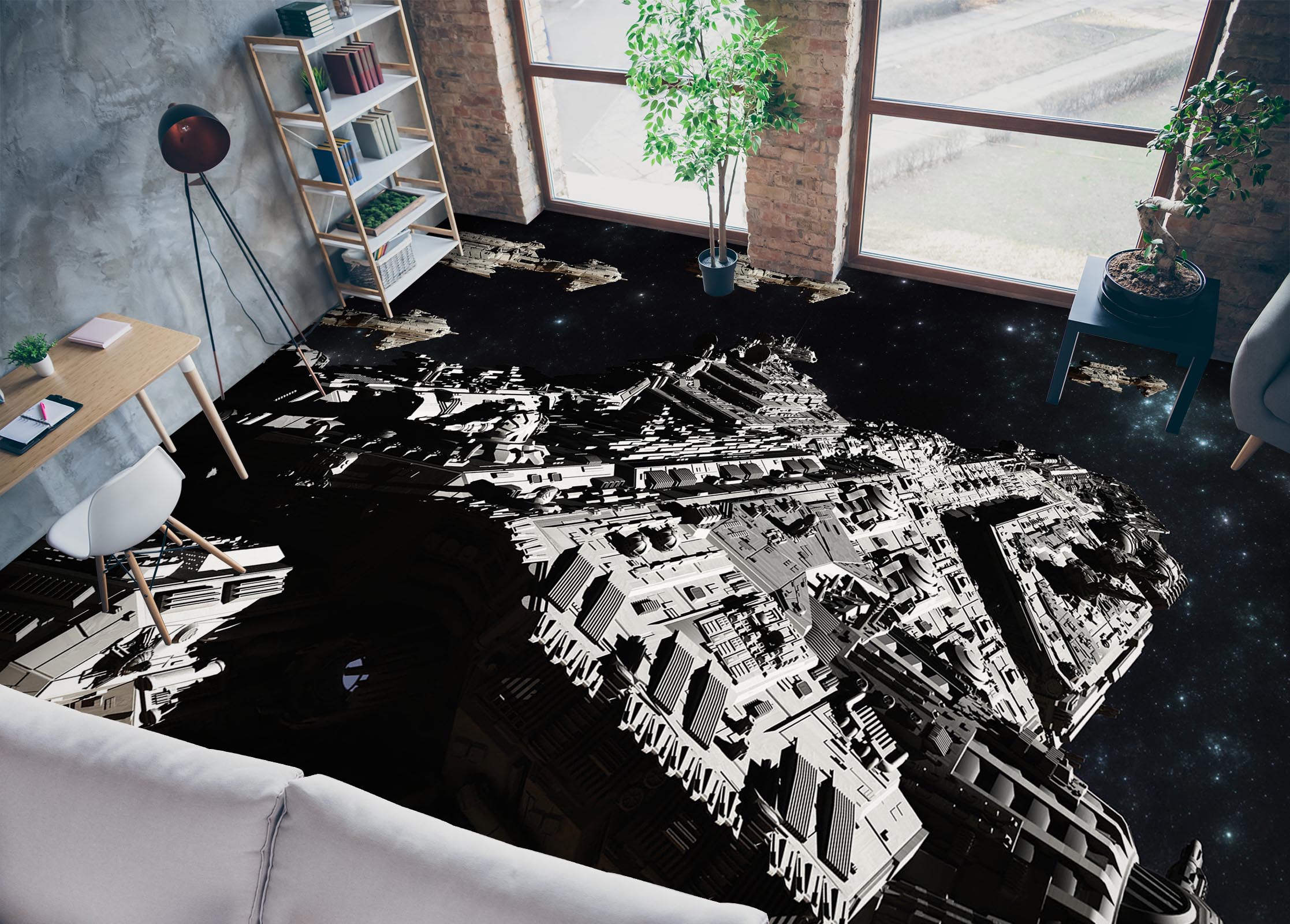 3D City Template Art 1465 Floor Mural Wallpaper Murals Self-Adhesive Removable Print Epoxy