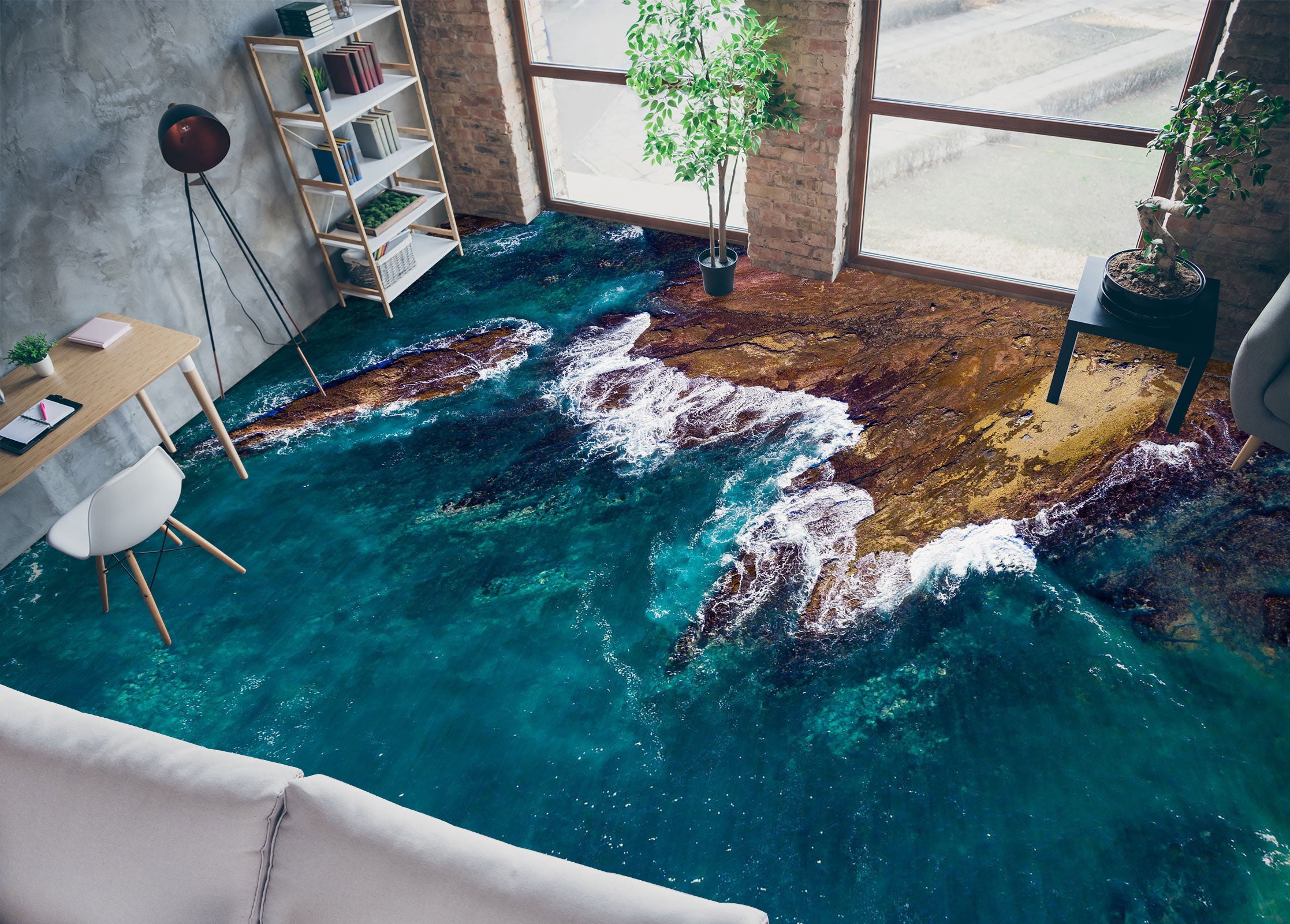 3D Sea Diary 106 Floor Mural Wallpaper Murals Rug & Mat Print Epoxy waterproof bath floor