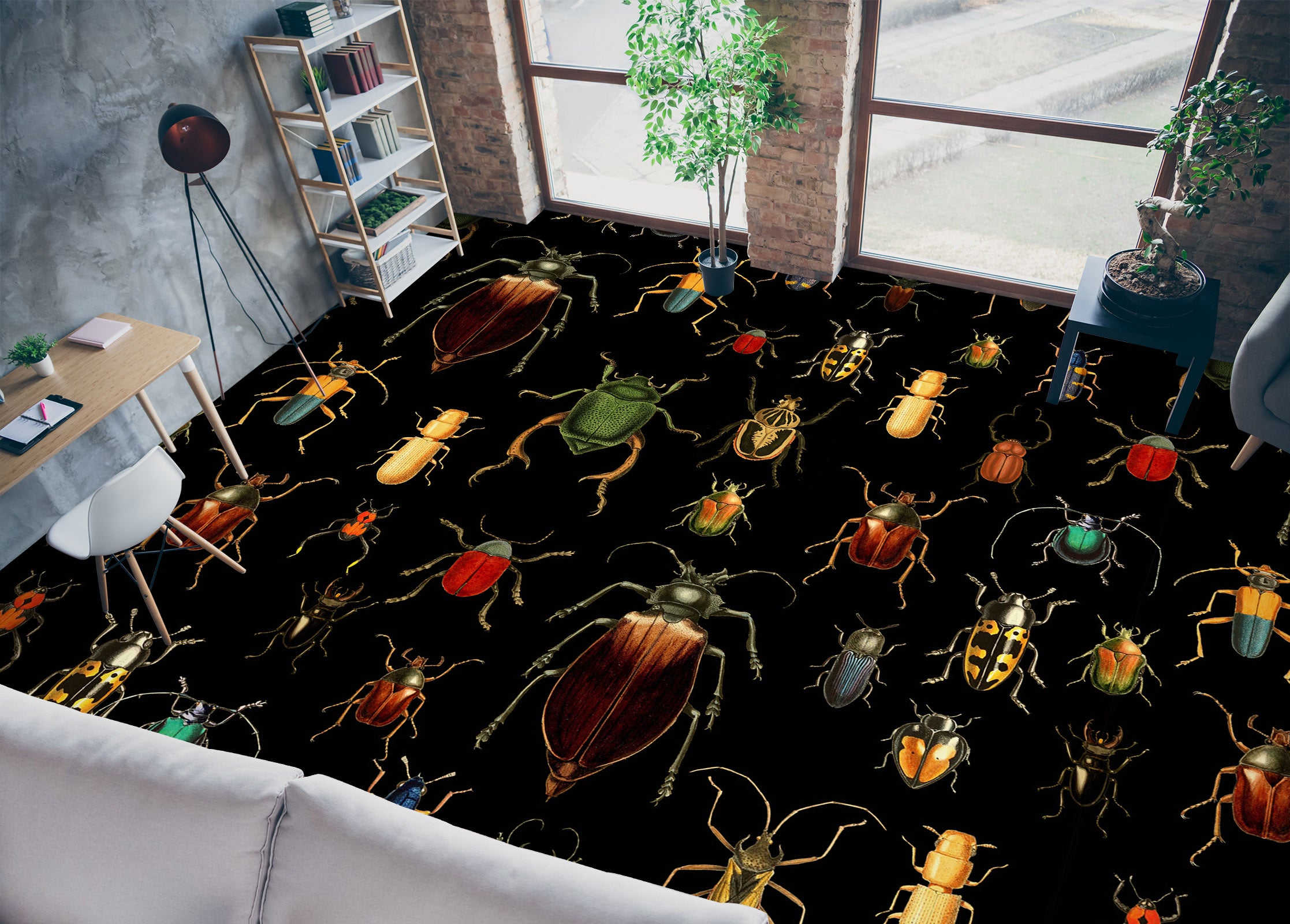 3D Insect 99196 Uta Naumann Floor Mural Wallpaper Murals Self-Adhesive Removable Print Epoxy
