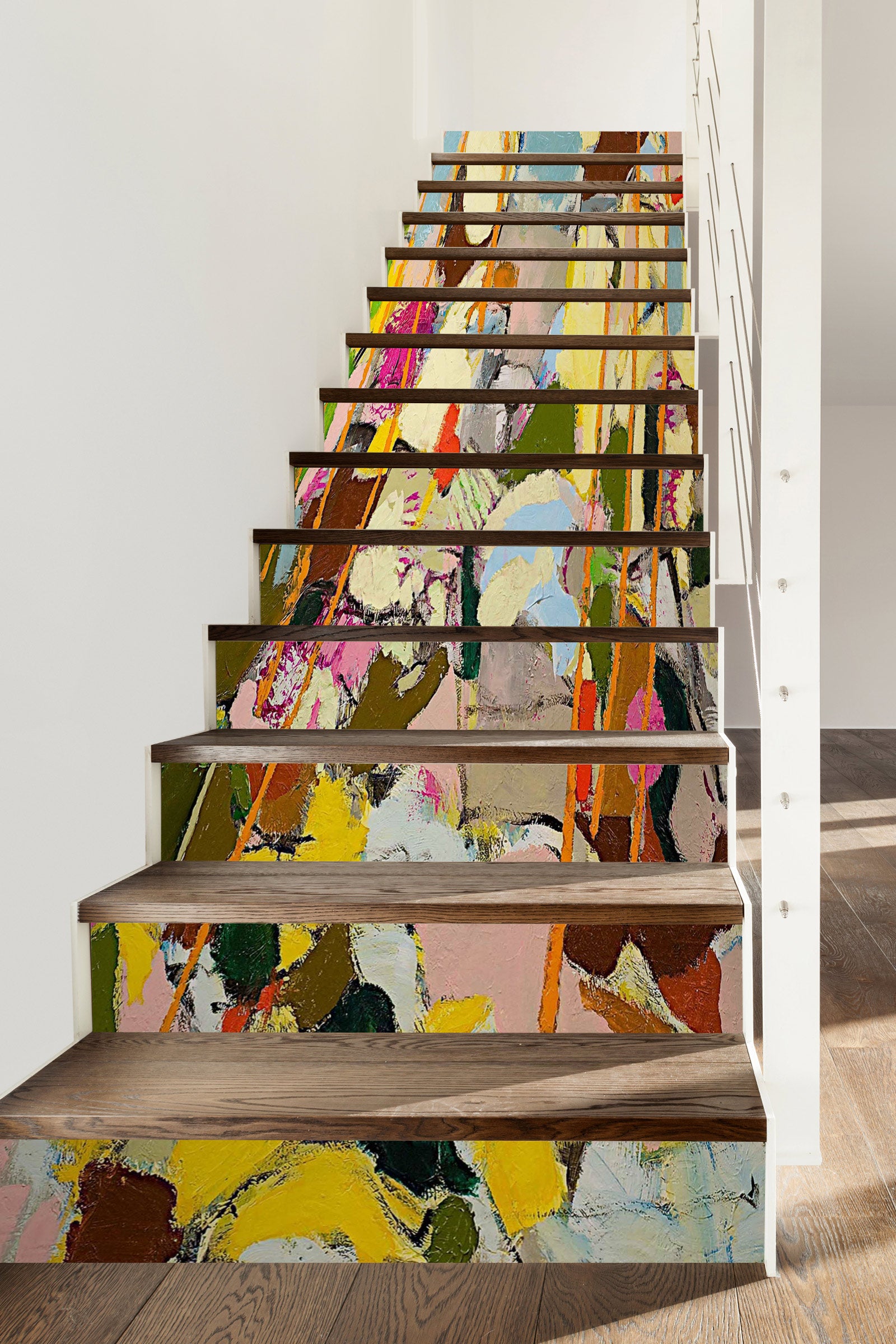 3D Color Block Oil Painting 89185 Allan P. Friedlander Stair Risers