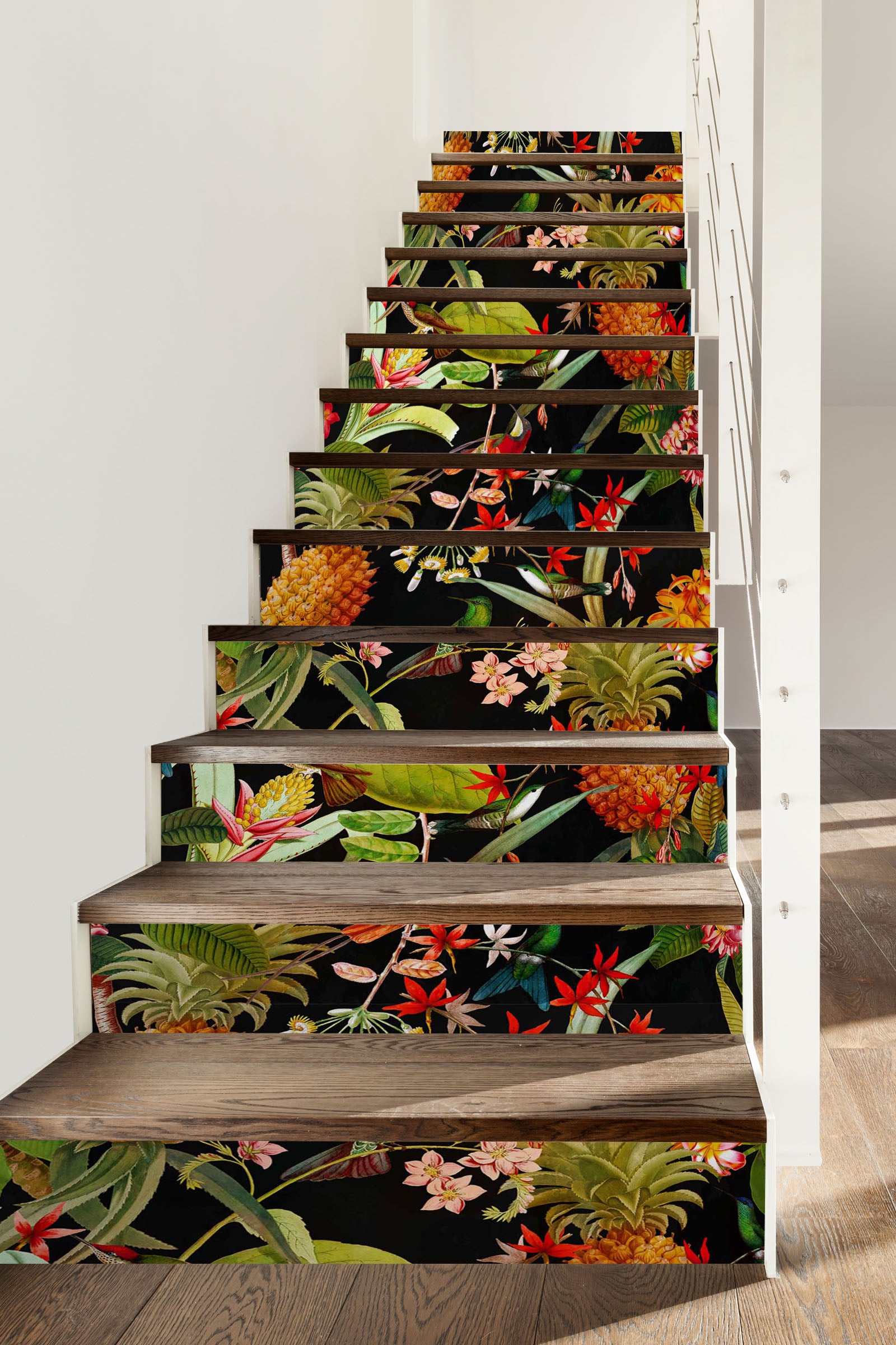 3D Leaves Pineapple 10427 Uta Naumann Stair Risers