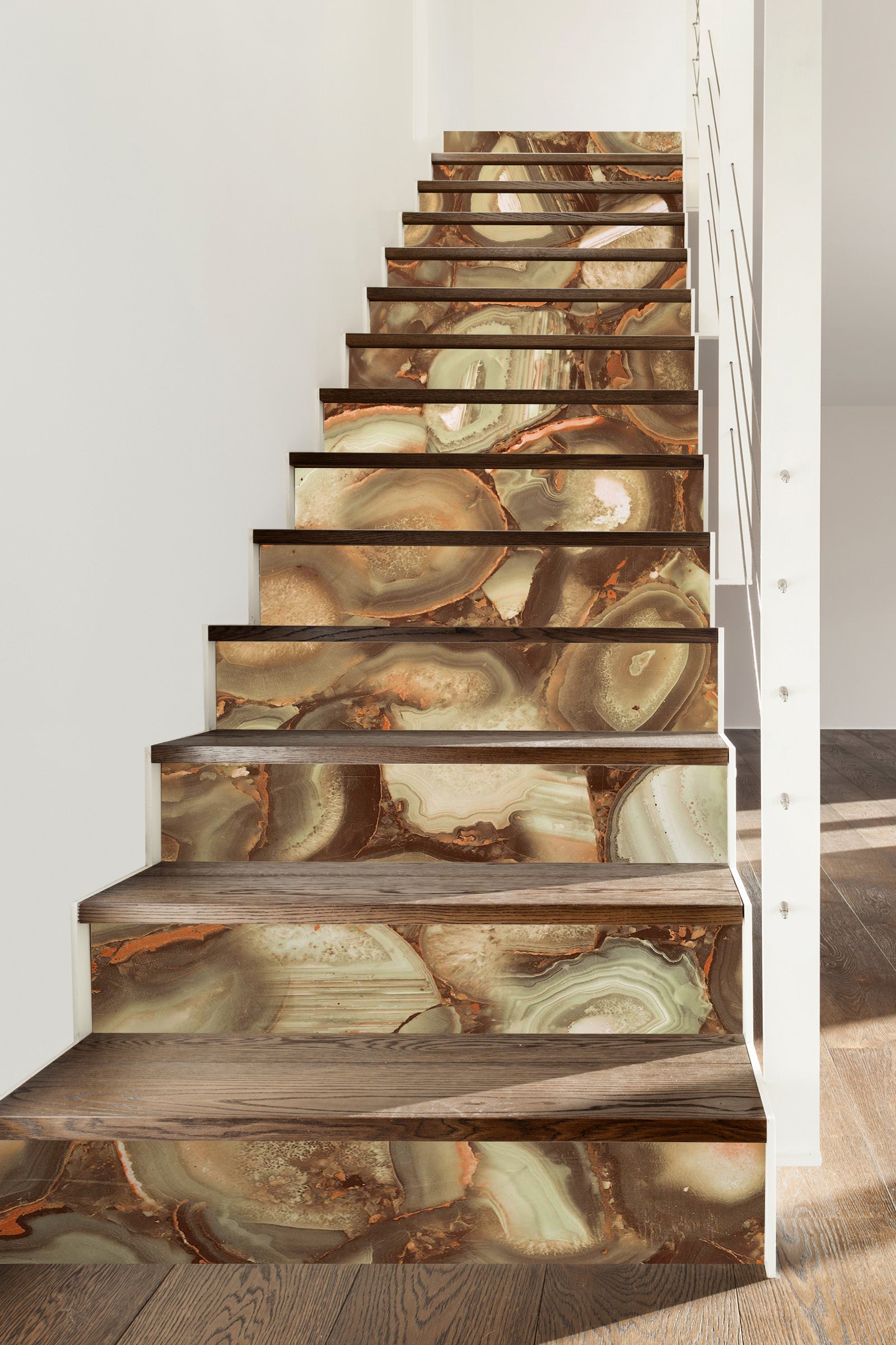 3D Wood Pile Texture 569 Stair Risers