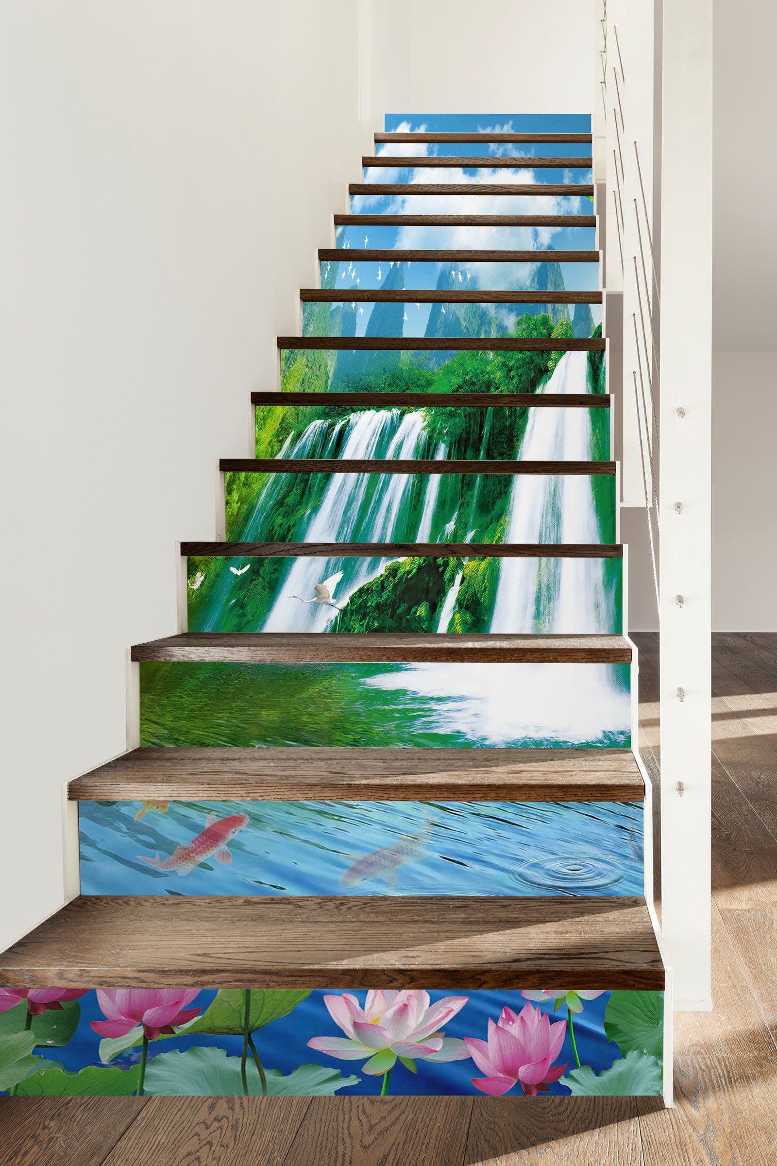 3D Beautiful Scenery 028 Stair Risers