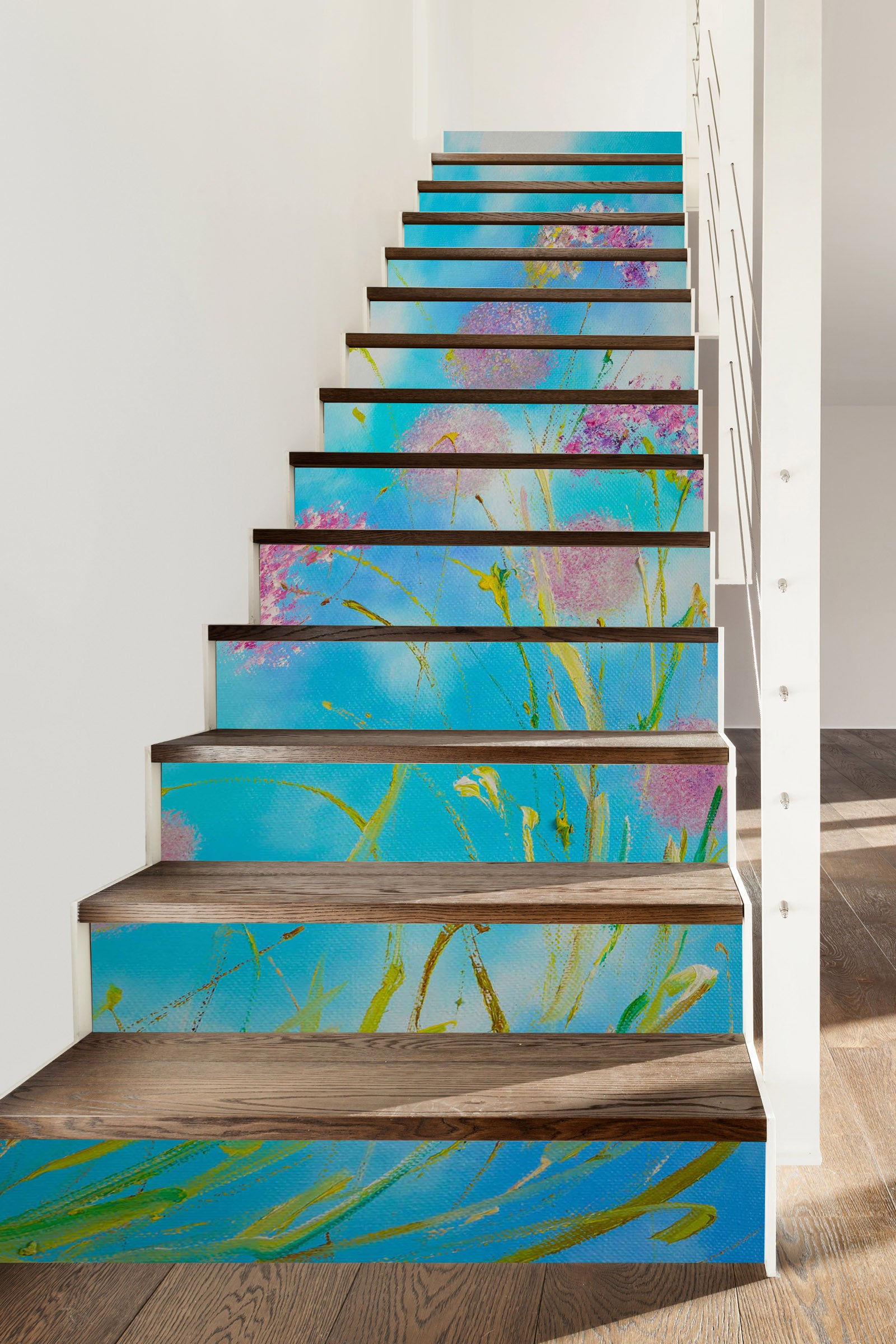 3D Sky Dandelion 836 Skromova Marina Stair Risers
