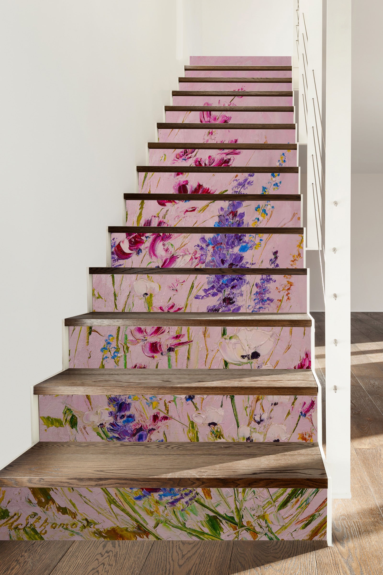 3D Lavender Flower 2171 Skromova Marina Stair Risers