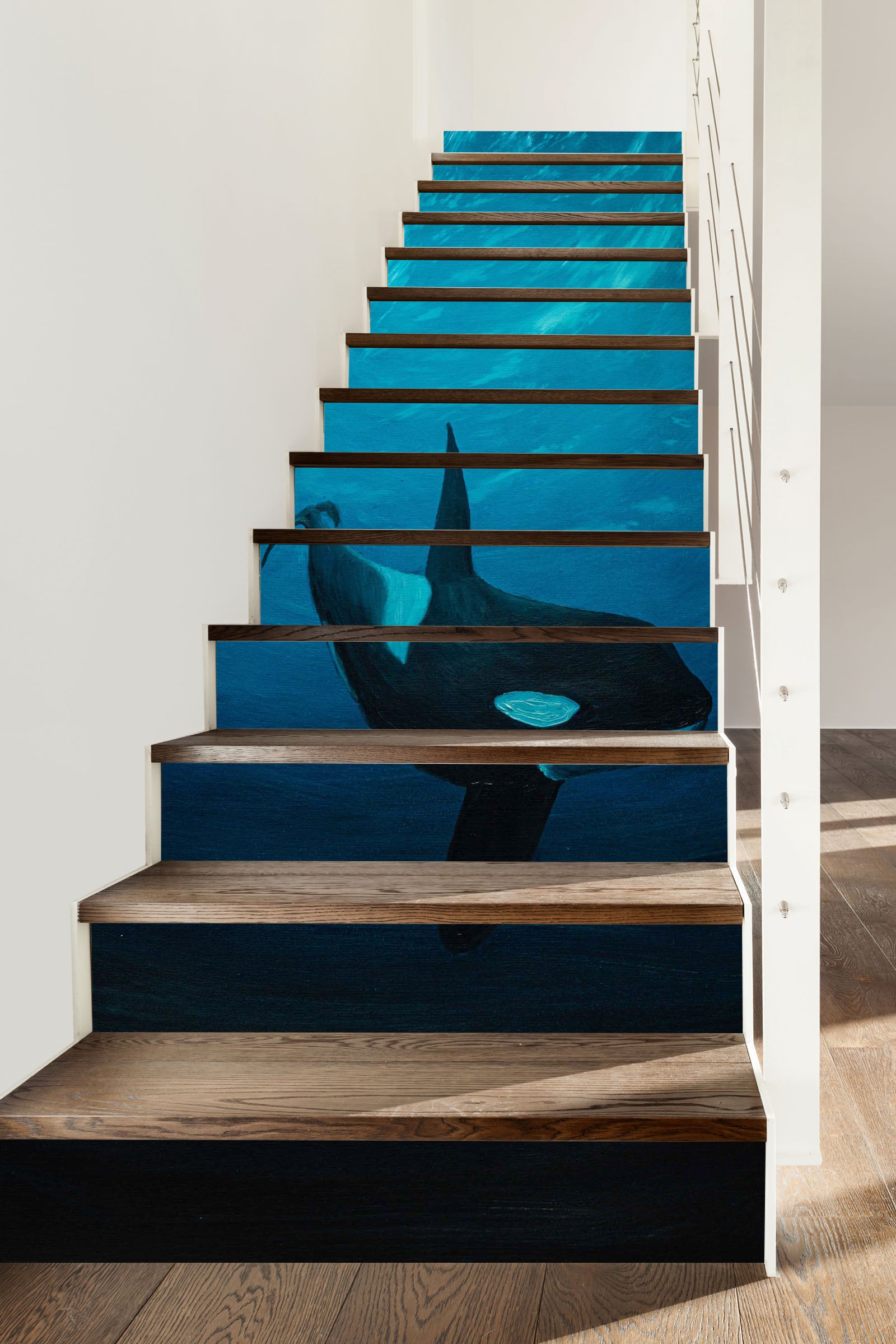 3D Whale 8827 Marina Zotova Stair Risers