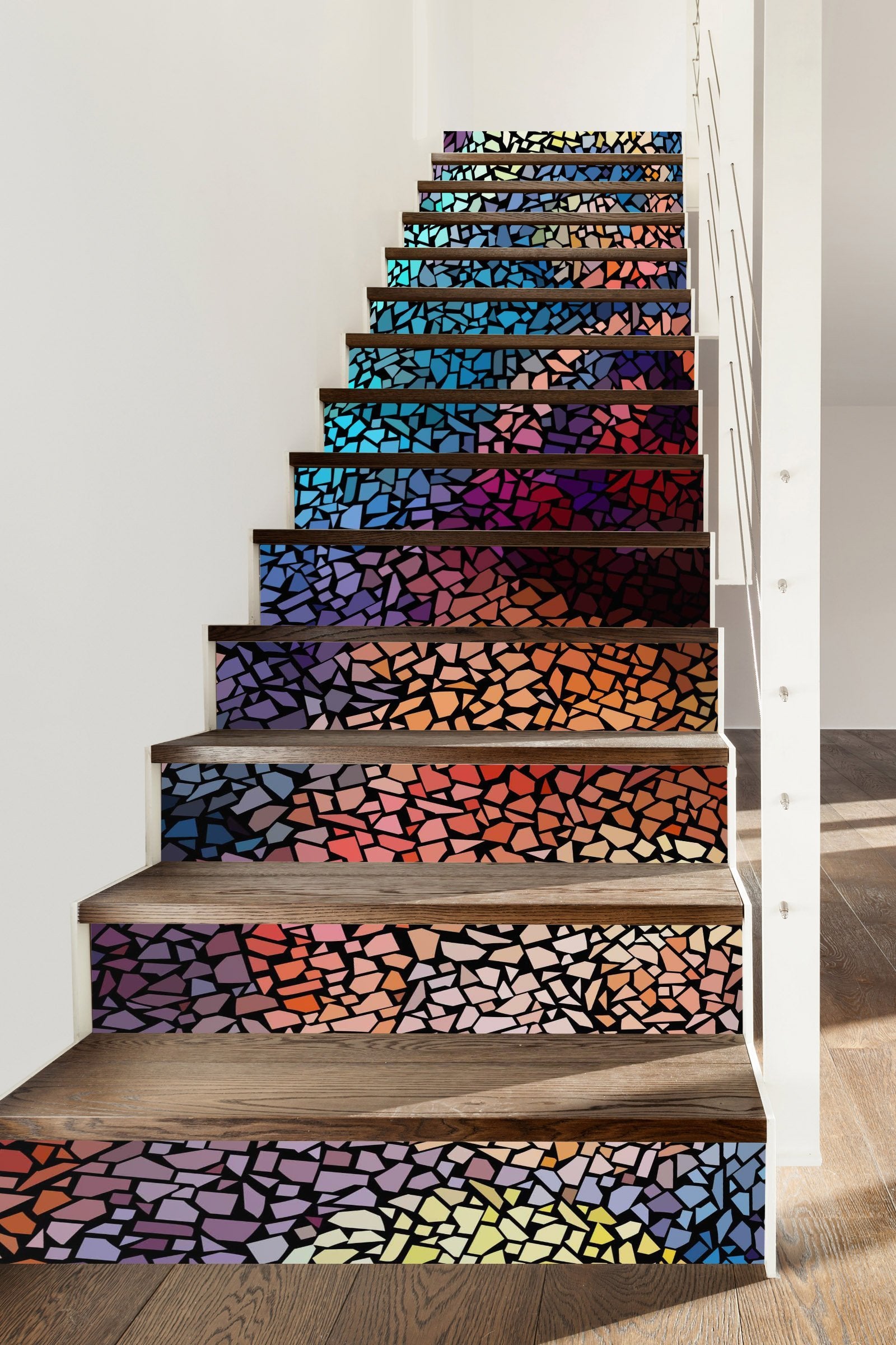 3D Mosaic Pattern 249 Stair Risers Wallpaper AJ Wallpaper