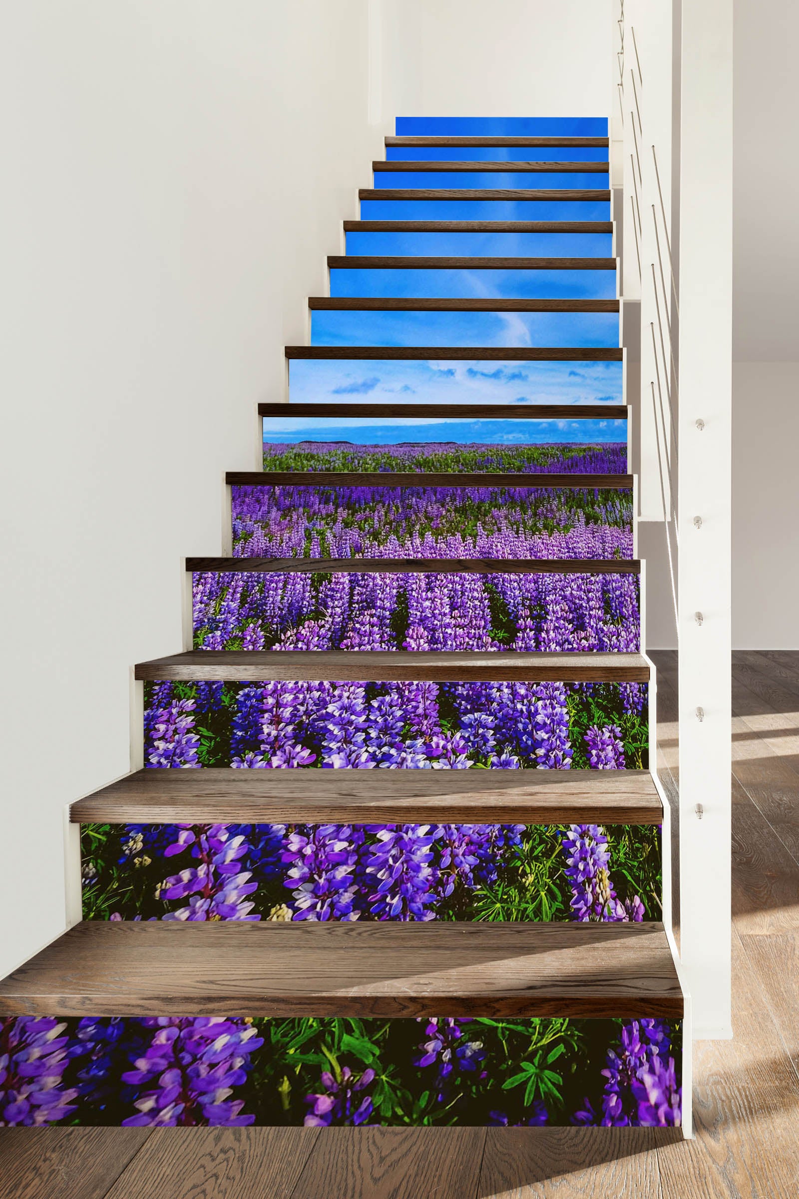 3D Lavender Of Memory 631 Stair Risers