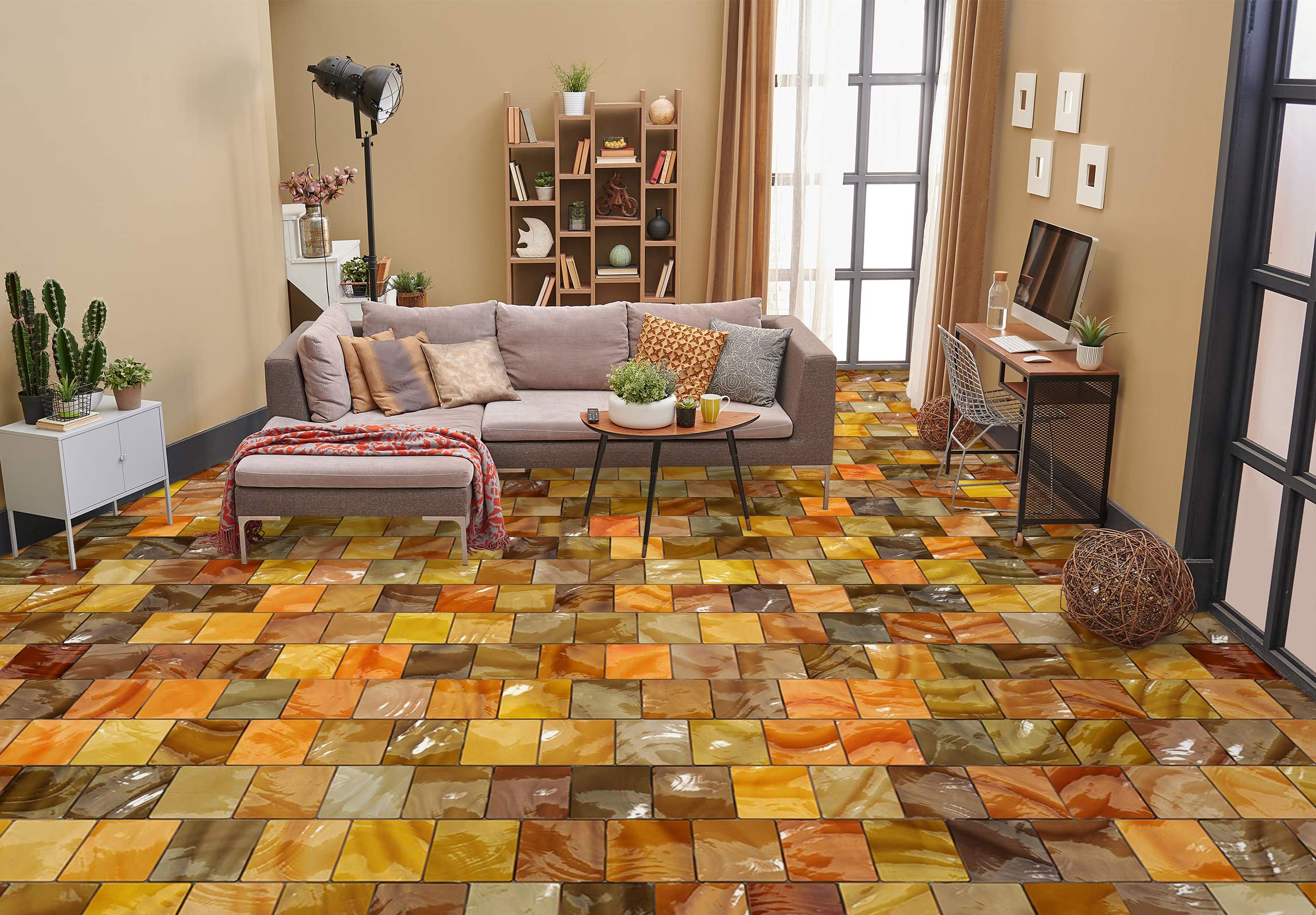 3D Fun Square Colors 633 Floor Mural Wallpaper Murals Rug & Mat Print Epoxy waterproof bath floor