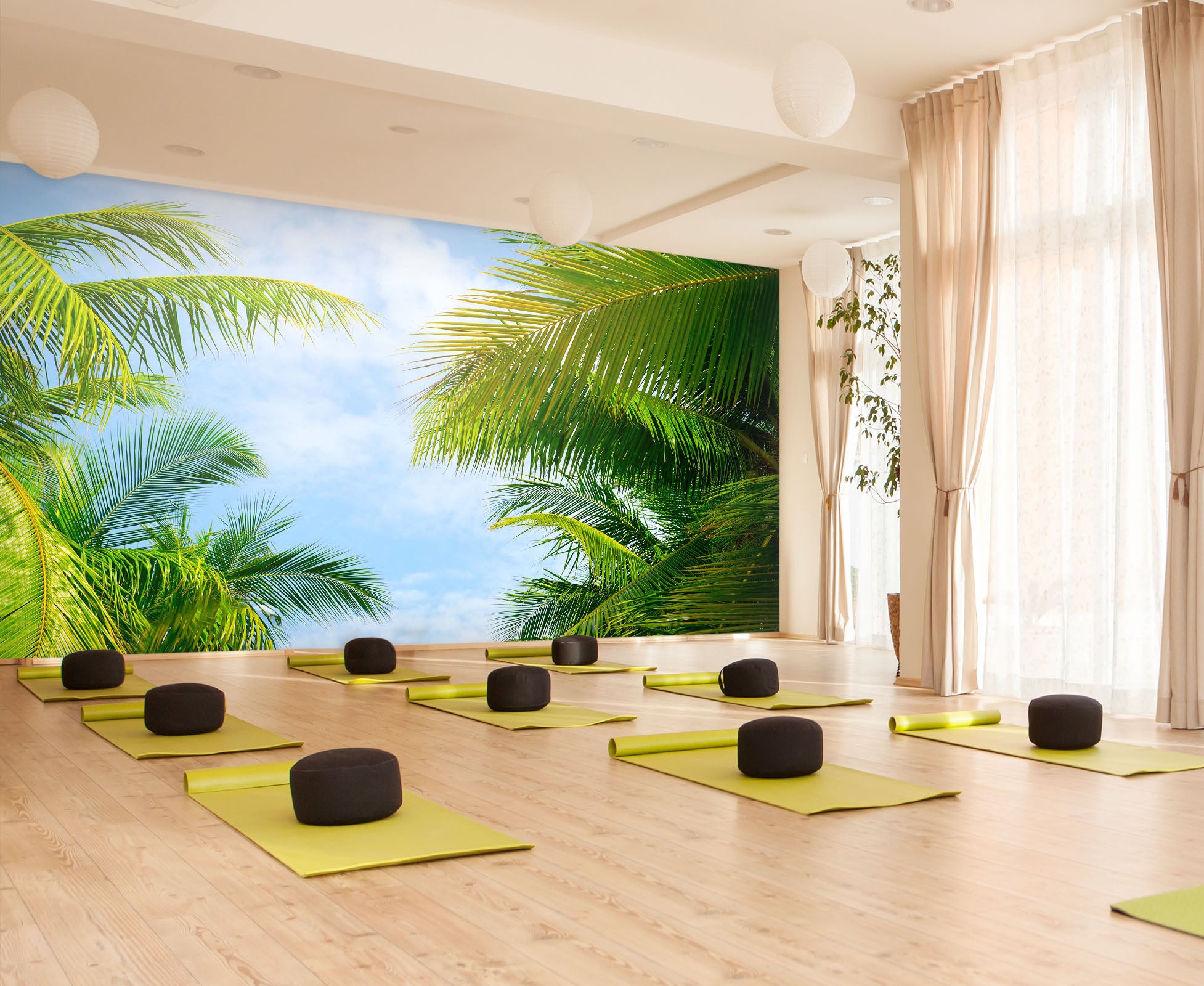 3D Coconut Tree 273 Wall Murals