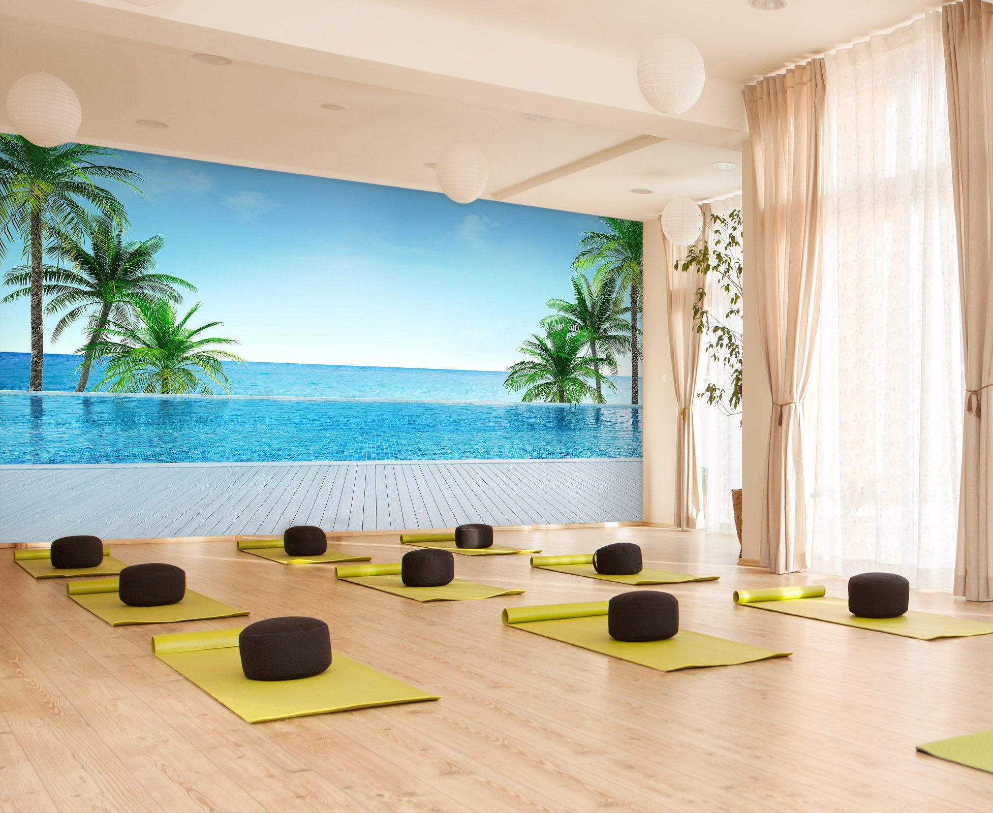 3D Big Coconut Tree 292 Wall Murals