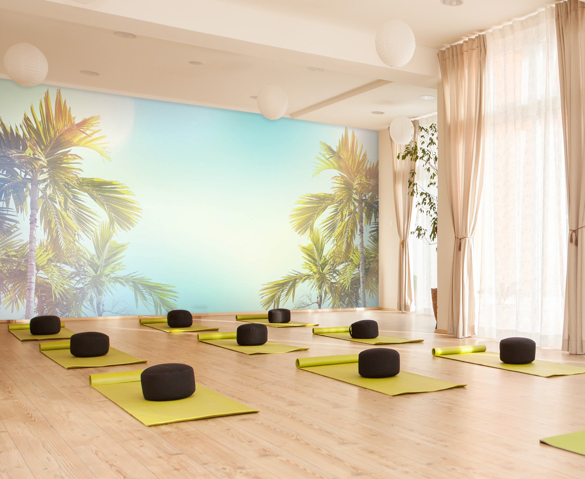 3D Leaf Sky 084 Wall Murals Wallpaper AJ Wallpaper 2