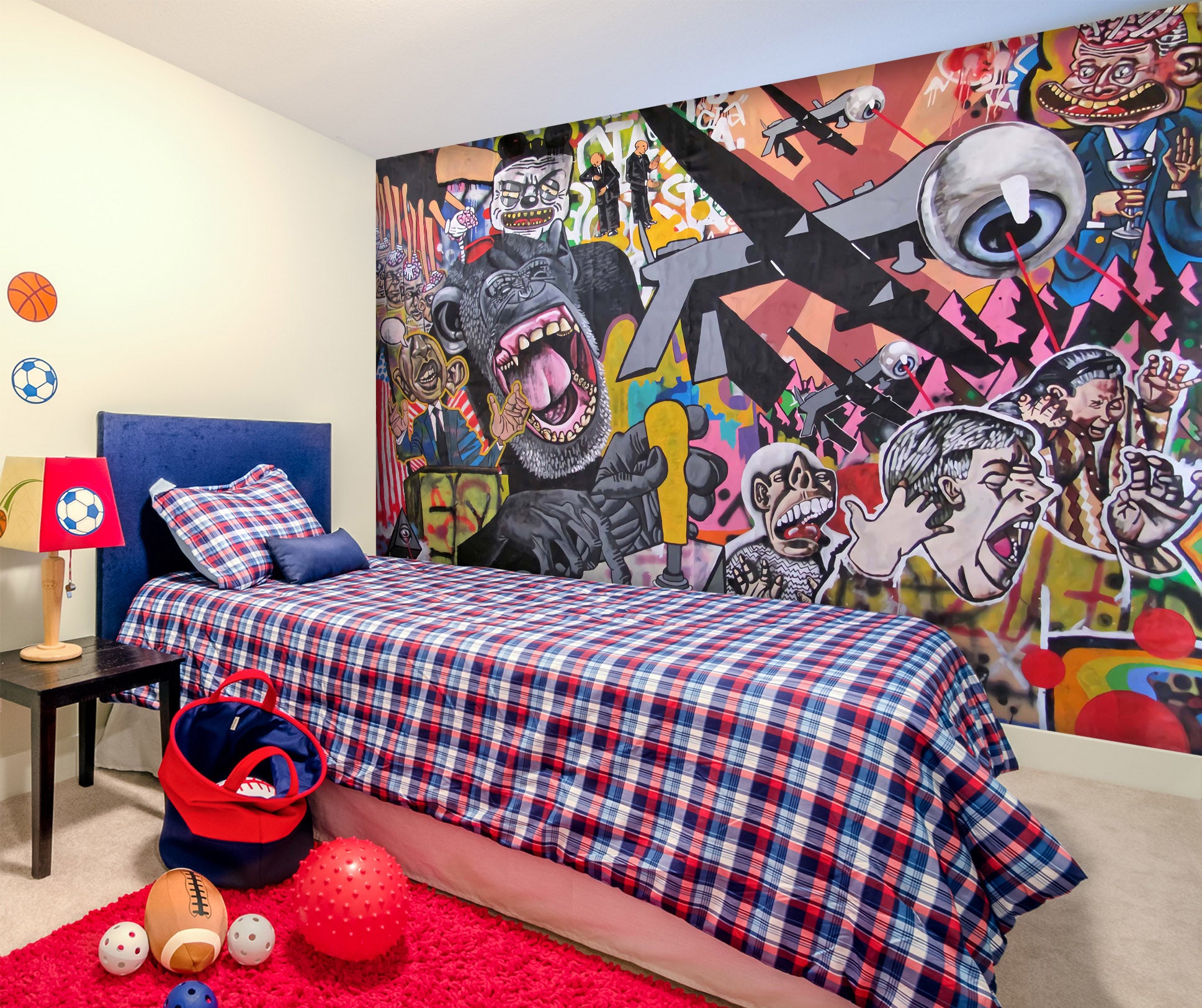 3D Doodle Gorilla 1736 Wall Murals