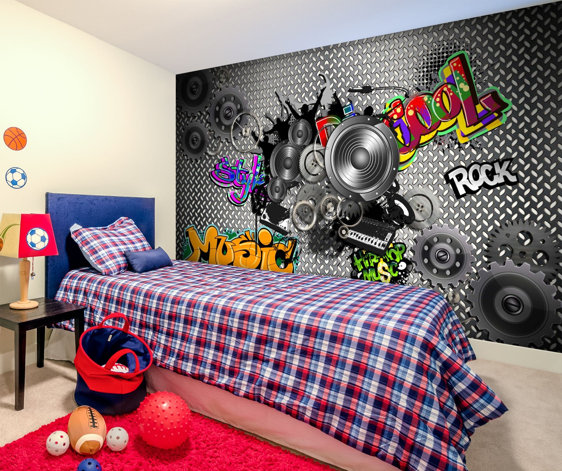 3D Black Gramophone 1634 Wall Murals Wallpaper AJ Wallpaper 2