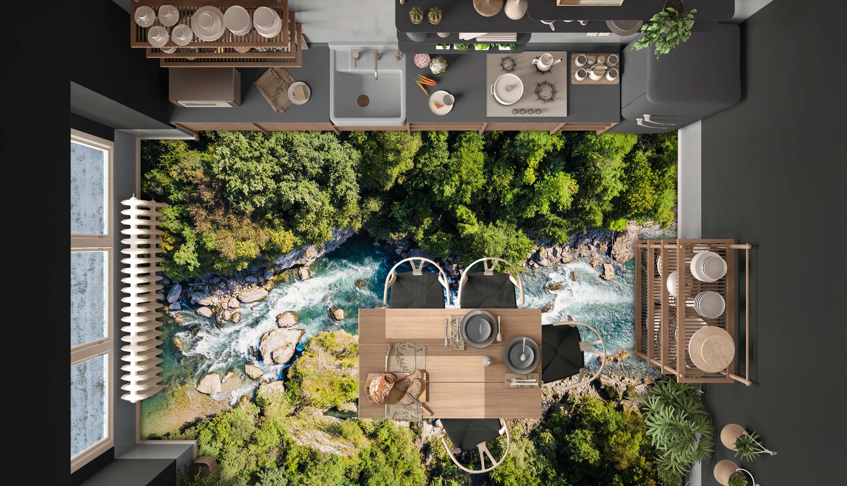 3D Nourishment Of Water 481 Floor Mural Wallpaper Murals Rug & Mat Print Epoxy waterproof bath floor