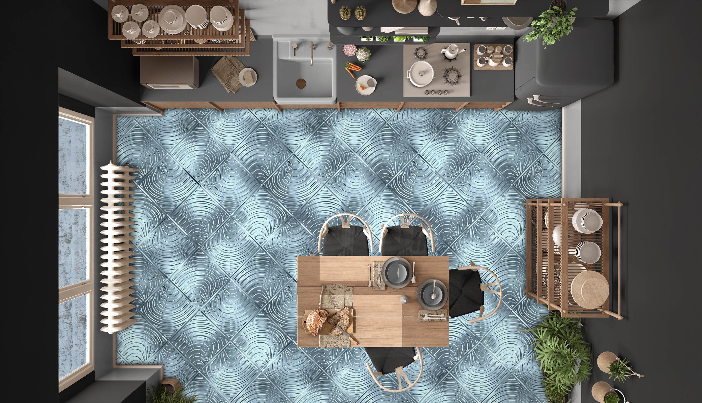 3D Bright Silver Pattern 365 Floor Mural Wallpaper Murals Rug & Mat Print Epoxy waterproof bath floor