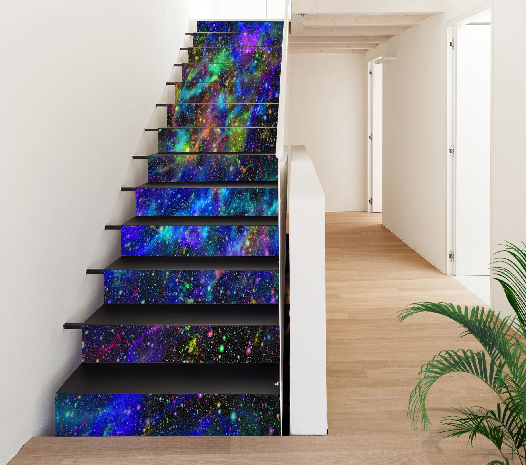 3D Charming Galaxy 472 Stair Risers