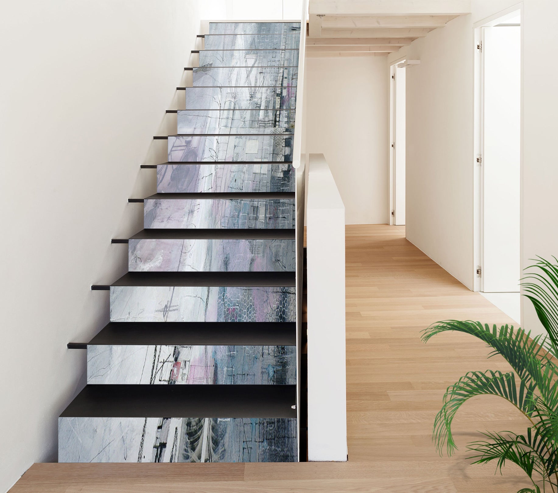 3D Misty Beauty 008 Stair Risers