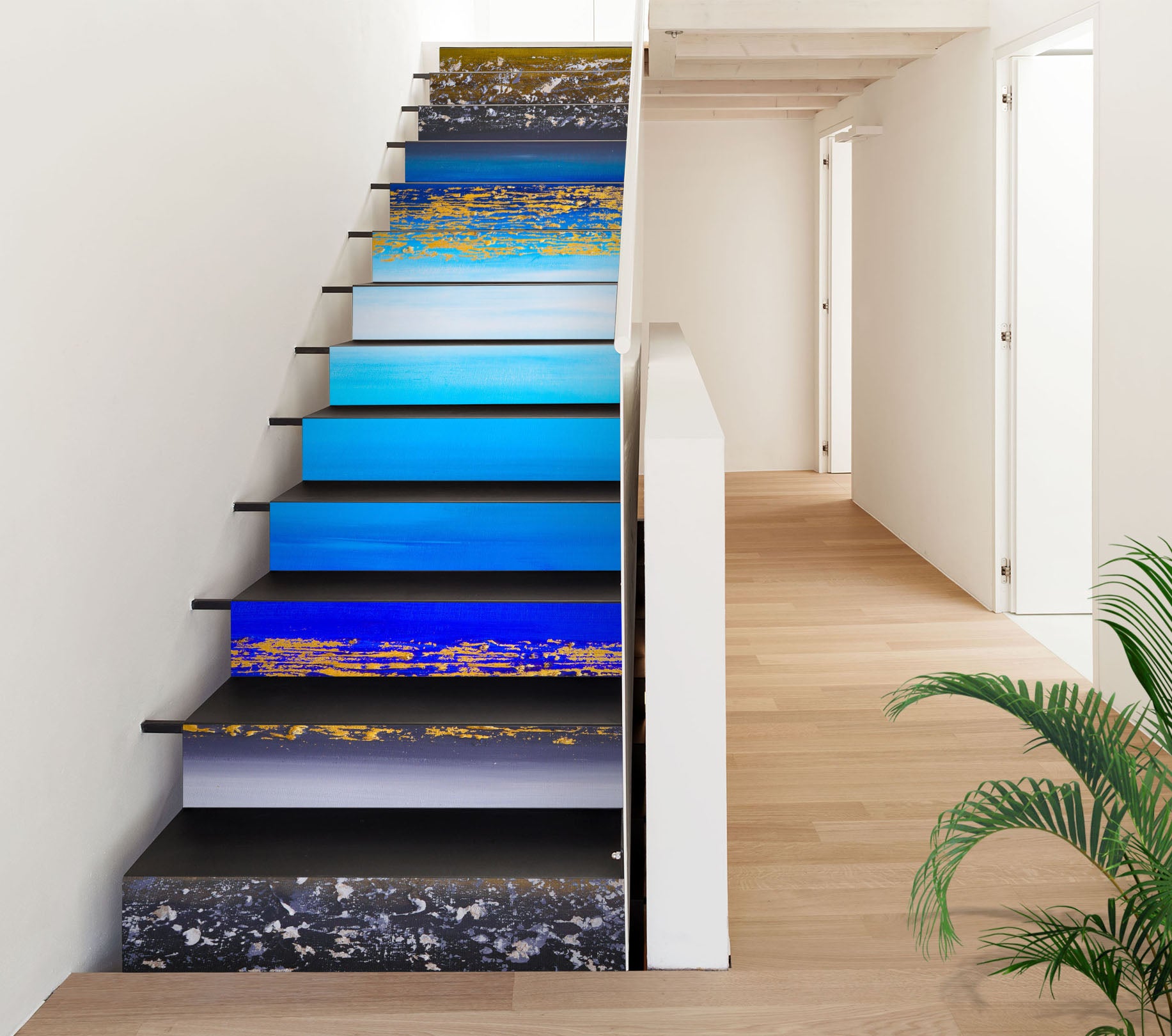 3D Blue Ocean Painting 2165 Skromova Marina Stair Risers