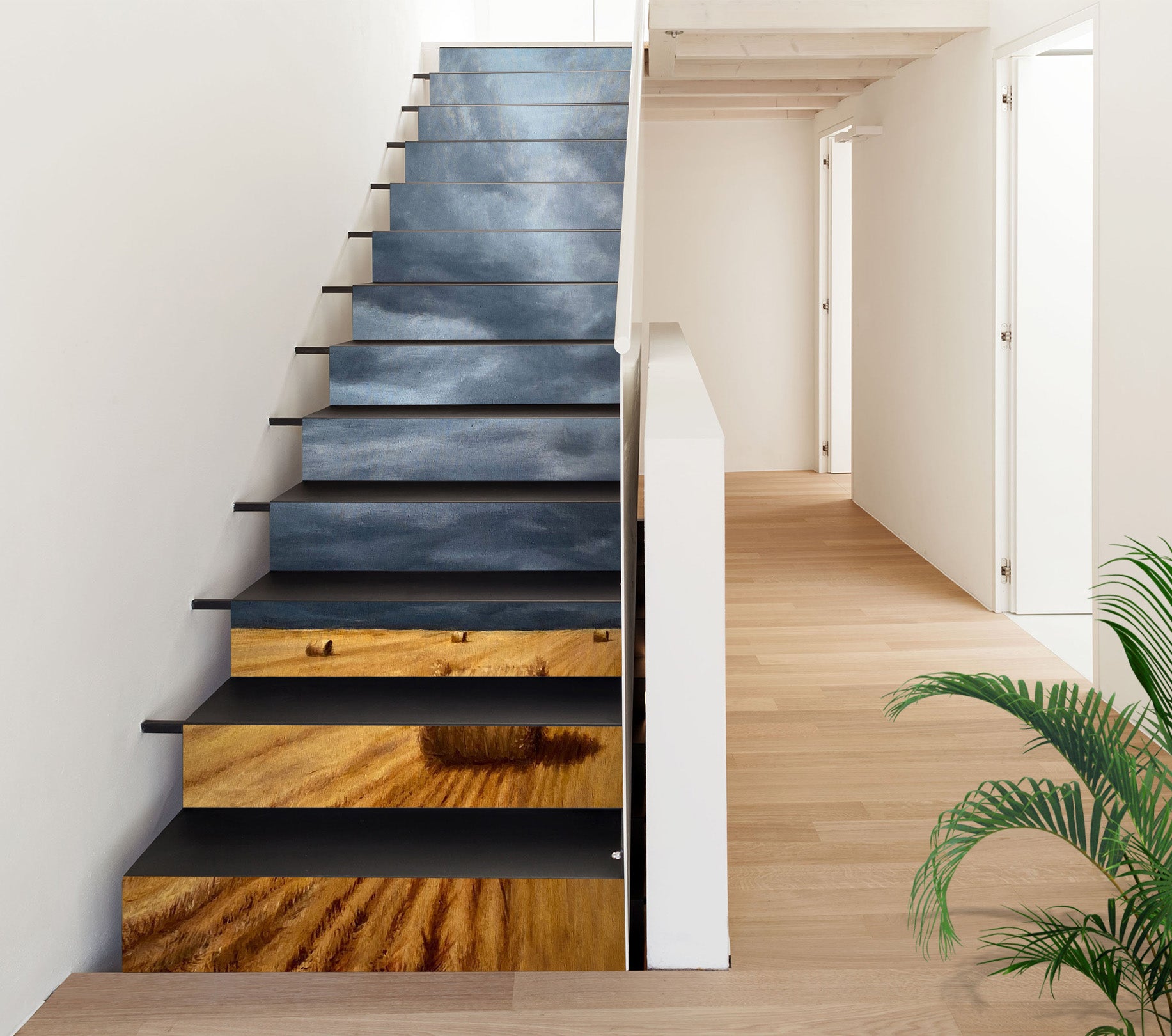 3D Sky Haystack 8802 Marina Zotova Stair Risers