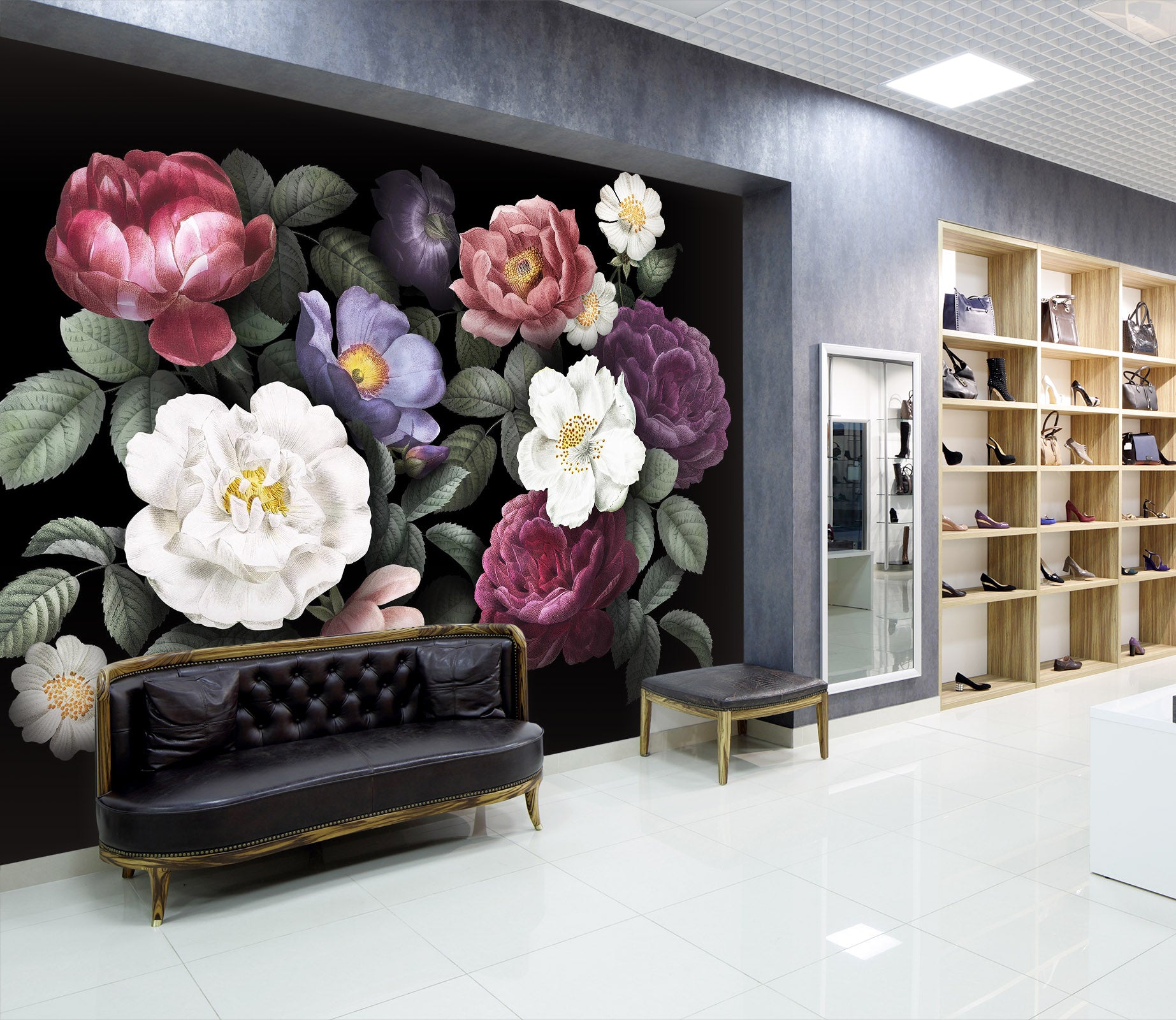 3D Colored Flower 116 Wall Murals