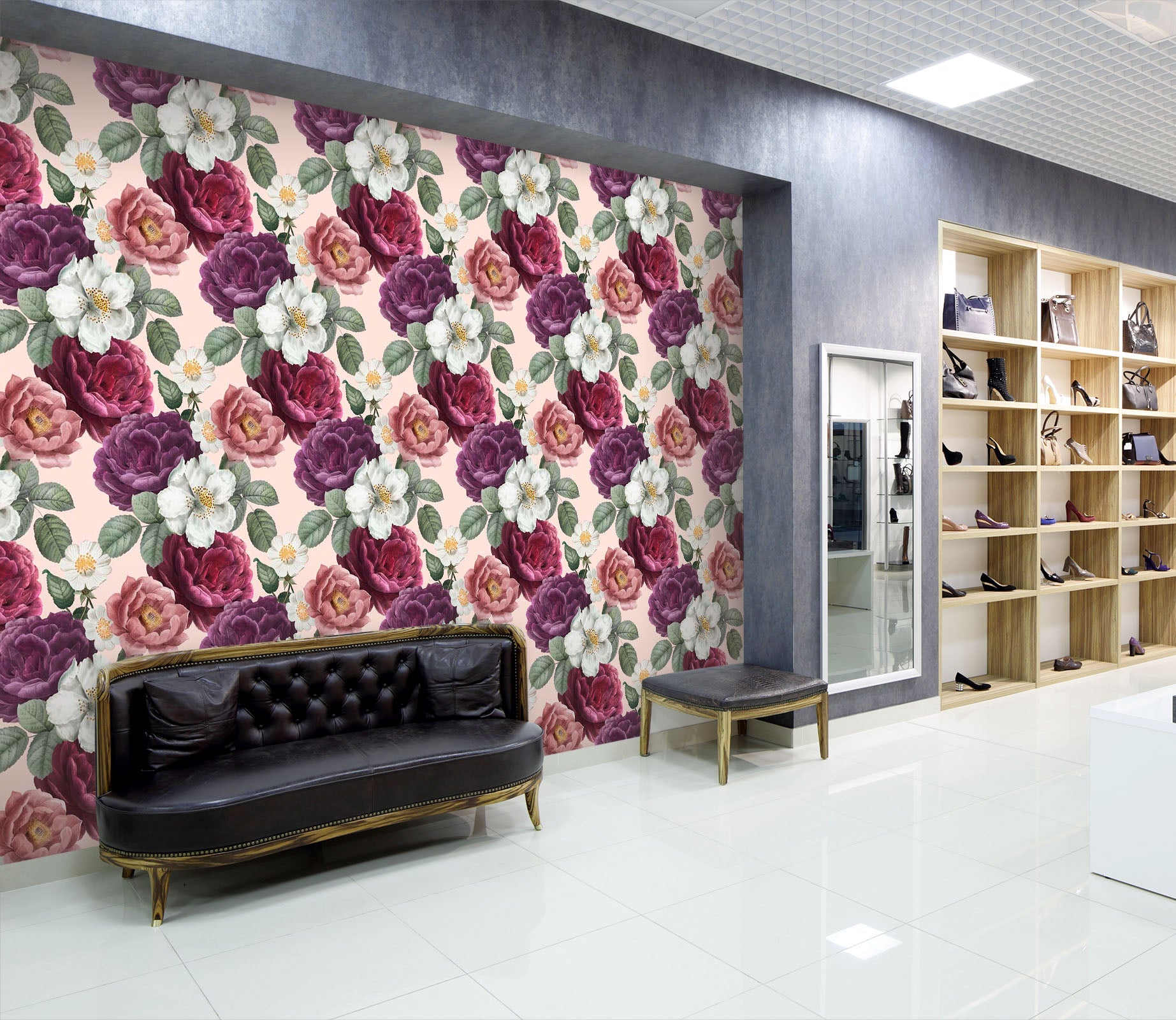 3D Traditional Flower 125 Wall Murals Wallpaper AJ Wallpaper 2