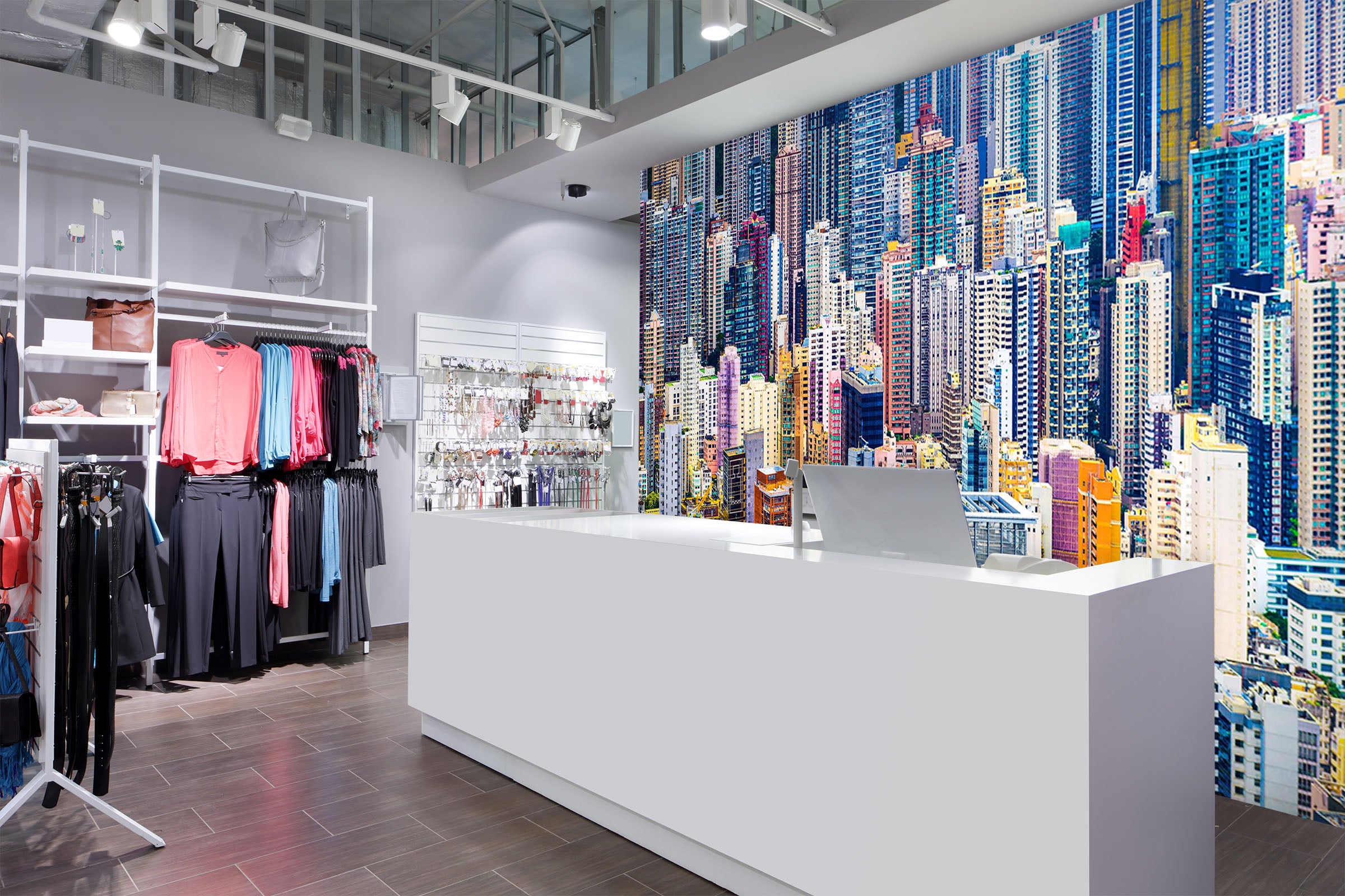 3D Colored Building 125 Wall Murals