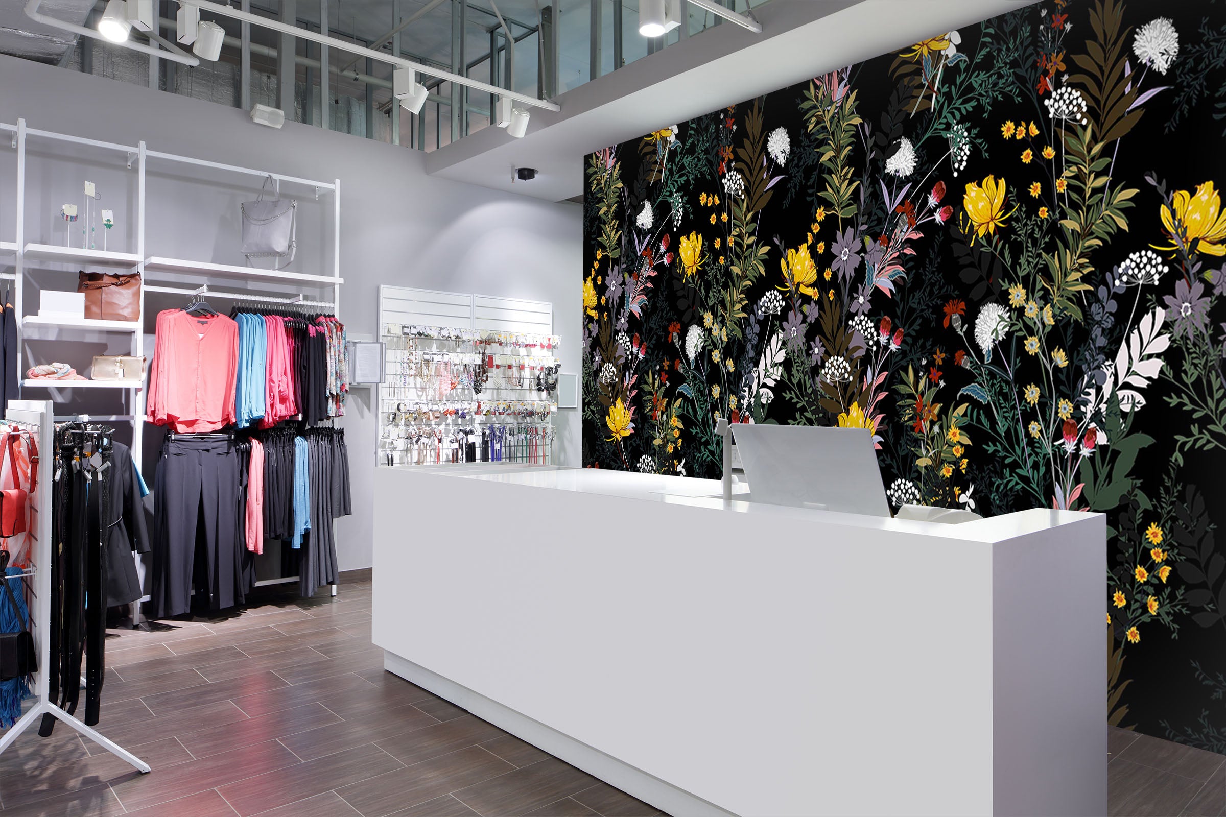 3D Small Yellow Flower 119 Wall Murals