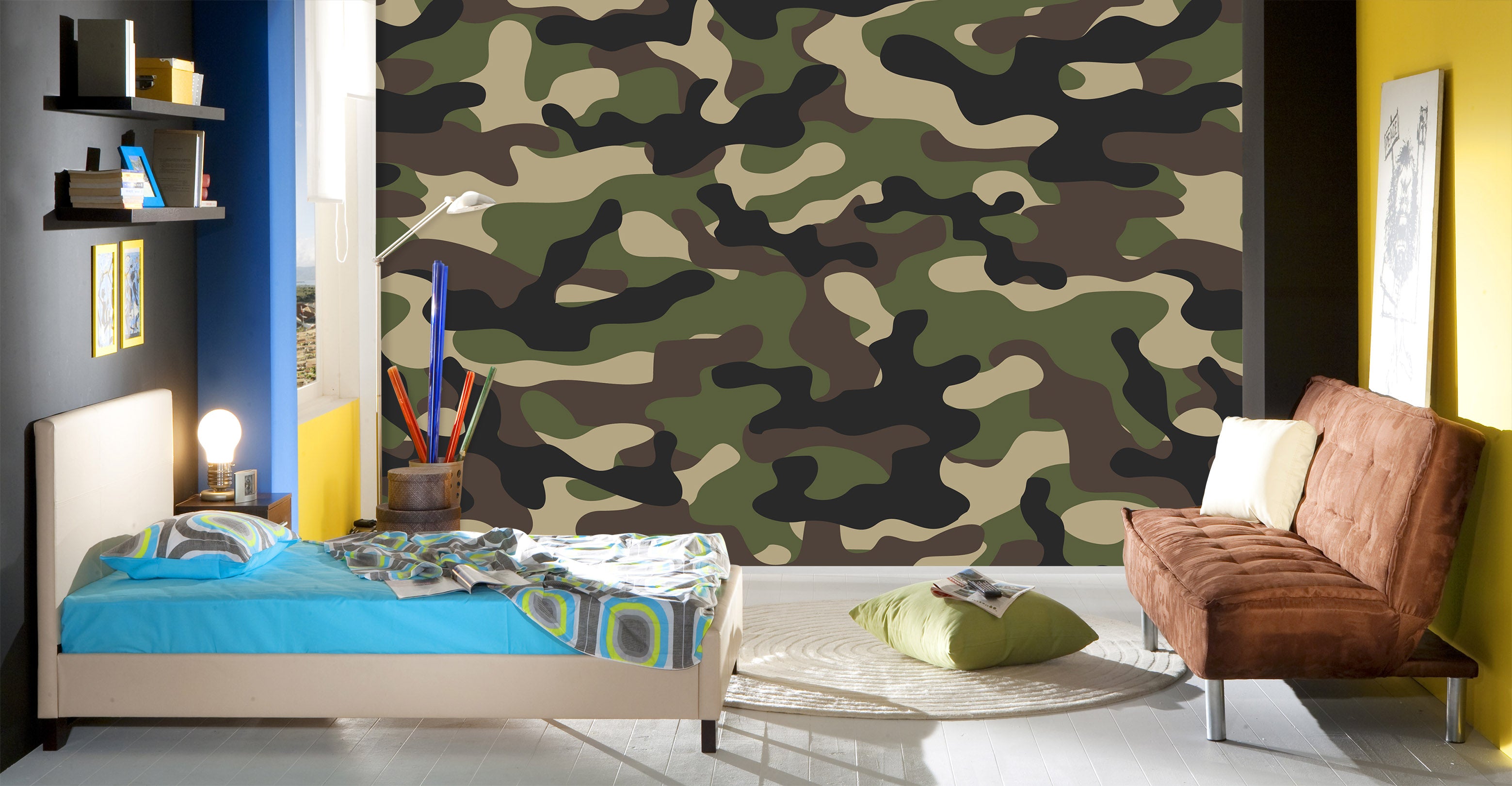 3D Camouflage Pattern 57232 Wall Murals