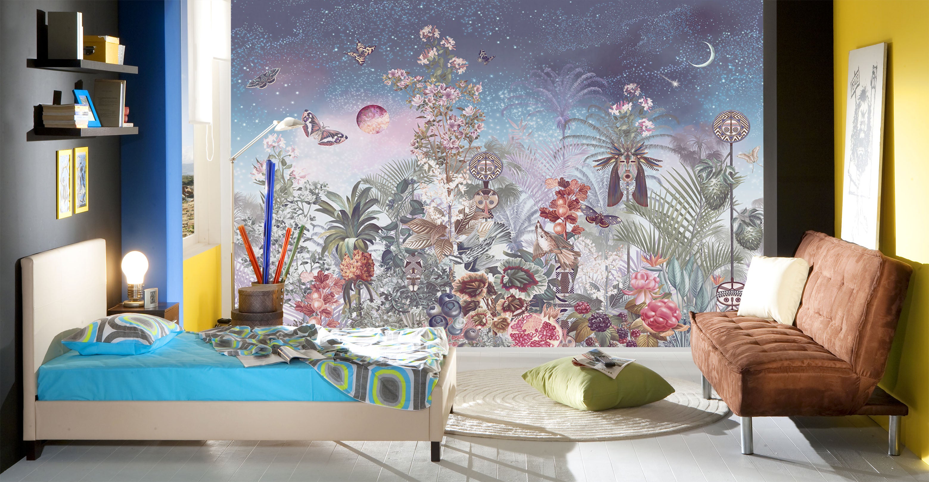 3D Moon Butterfly 1572 Wall Murals