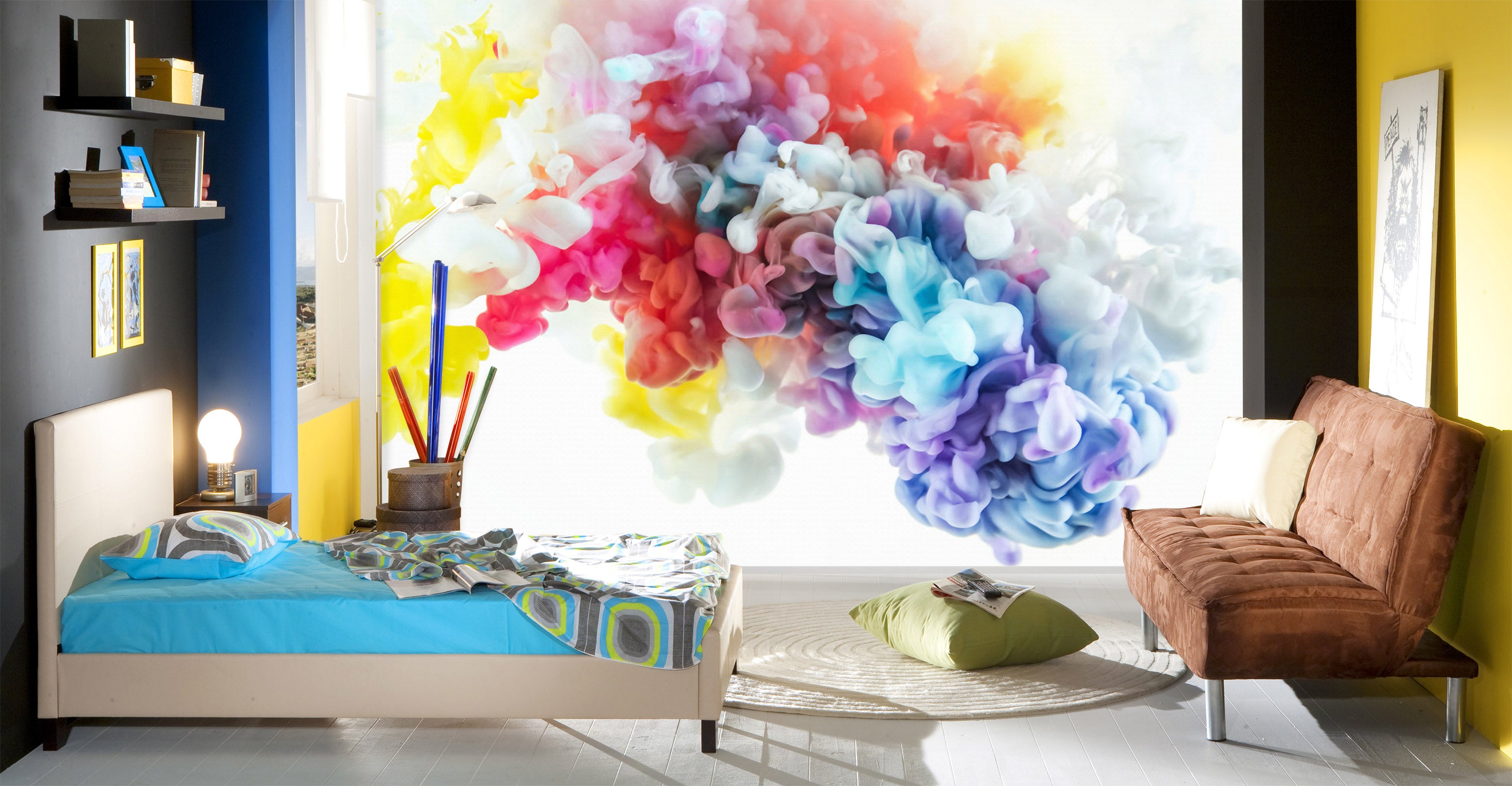 3D Colored Clouds 1689 Wall Murals