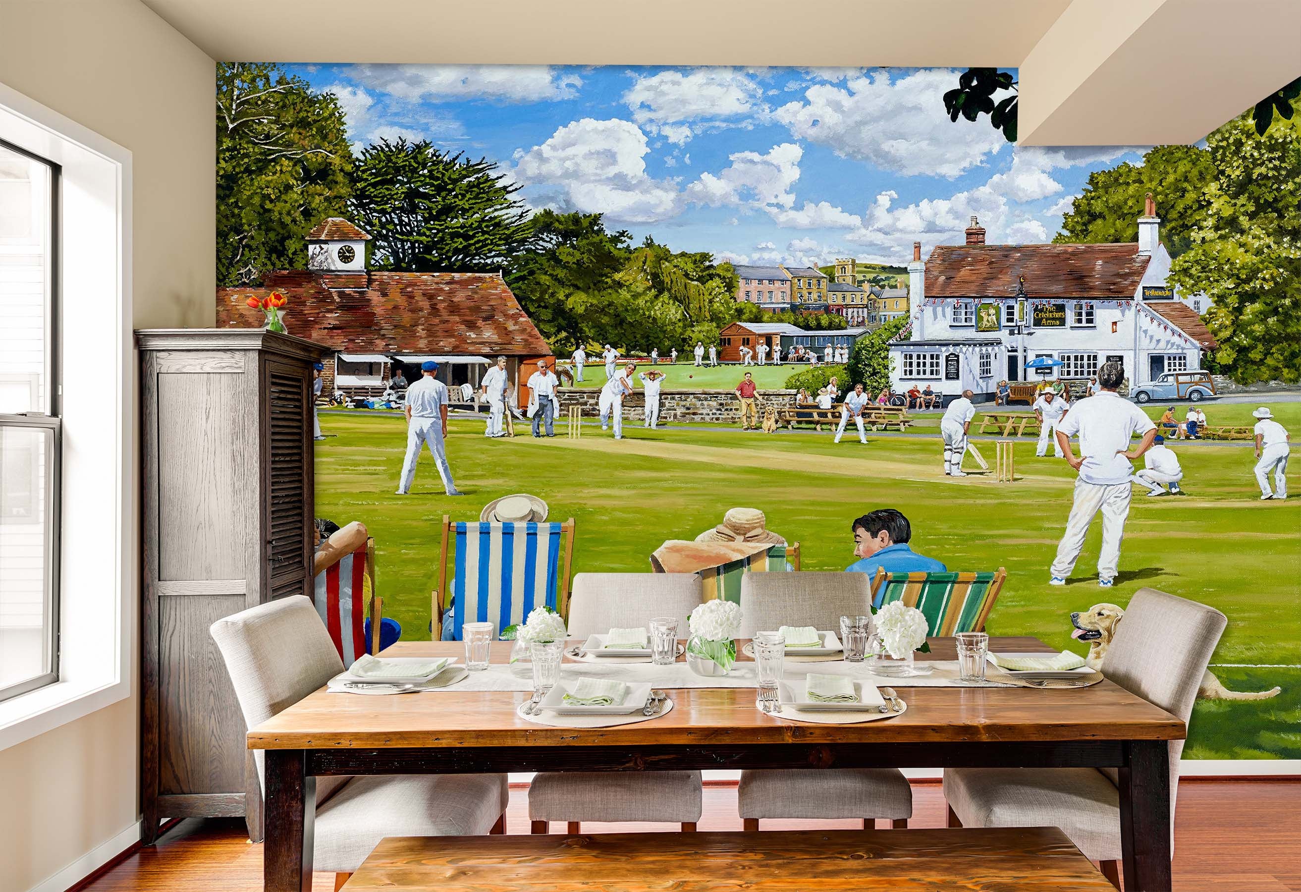 3D Lawn People Play 8928 Trevor Mitchell Wall Mural Wall Murals