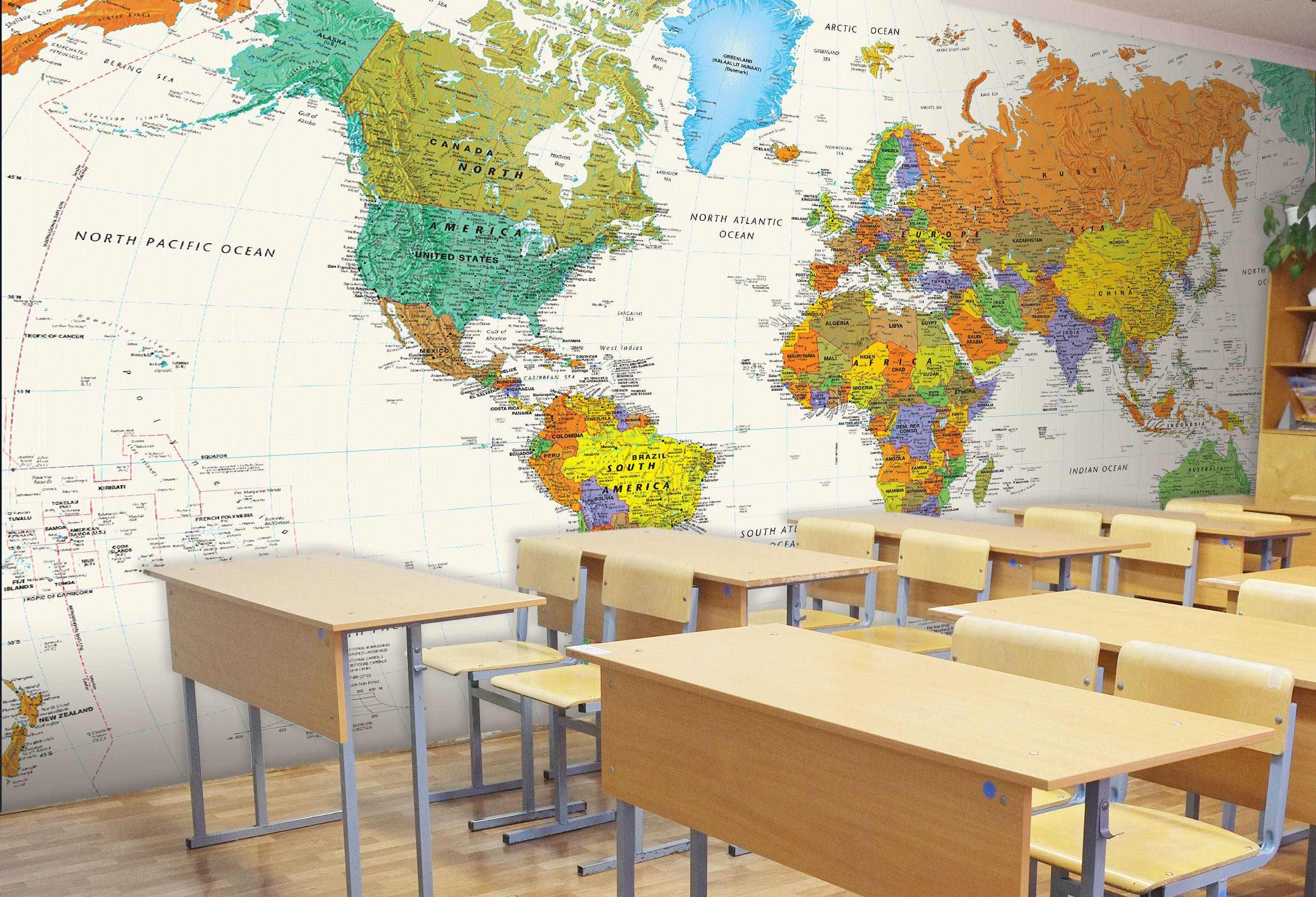 3D Color Map 002 Wall Murals