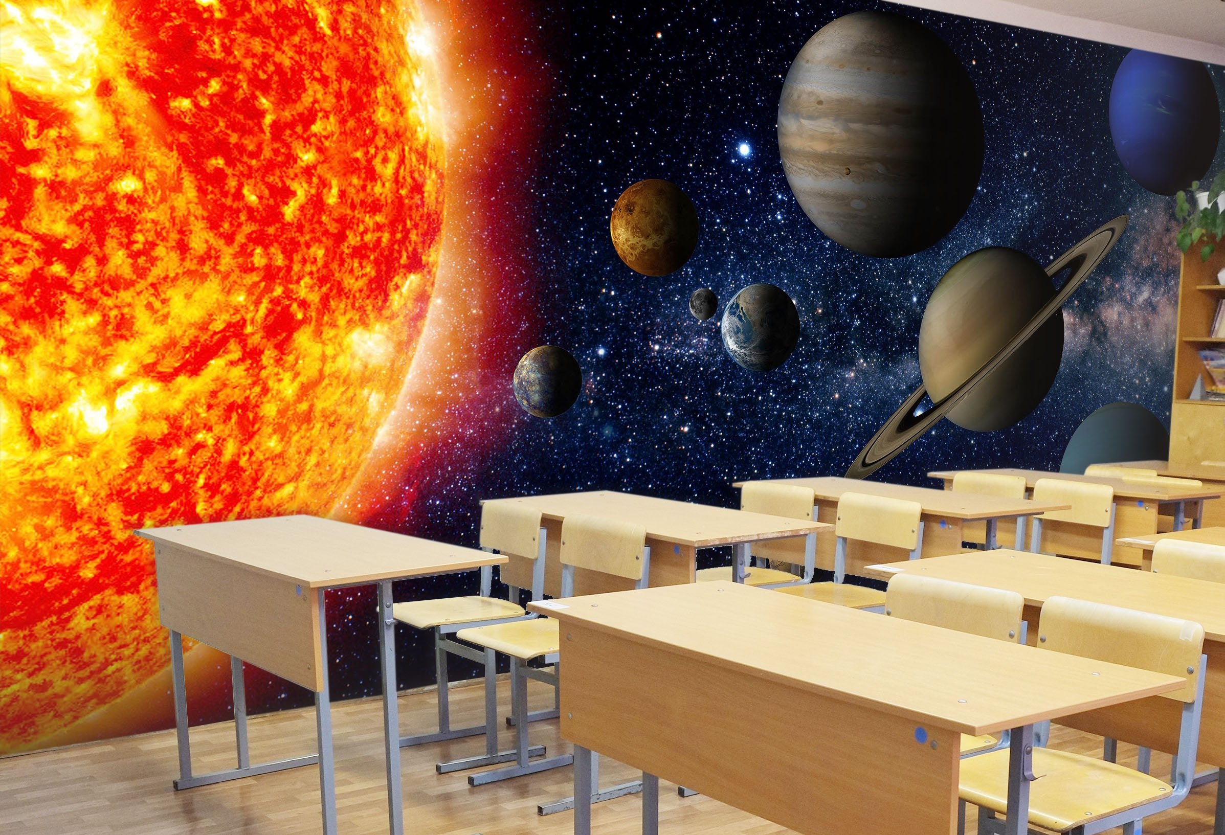3D planets in the universe 51 Wall Murals Wallpaper AJ Wallpaper 2