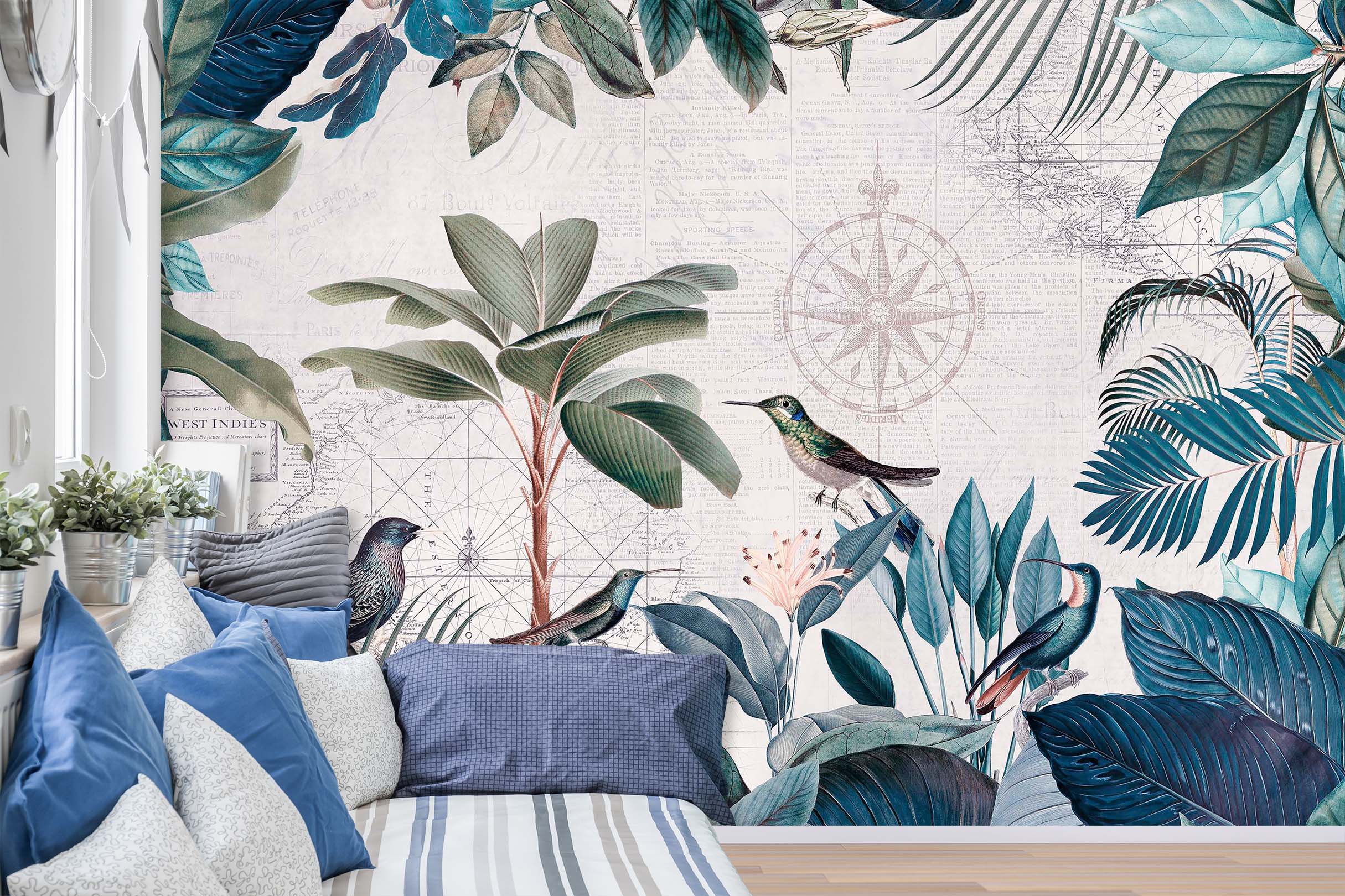 3D Bird Singing 1020 Andrea haase Wall Mural Wall Murals