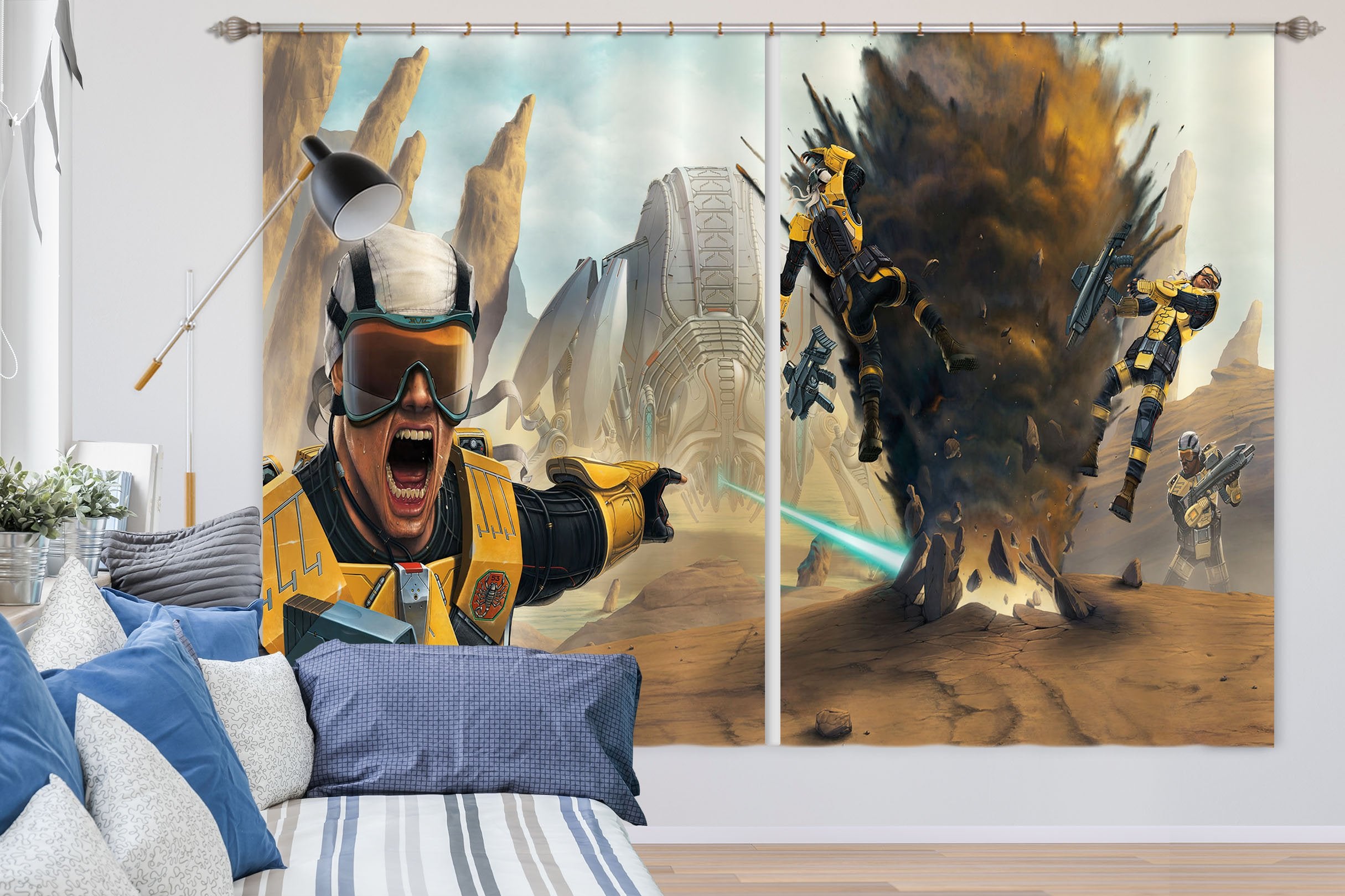 3D Battlefield 009 Vincent Hie Curtain Curtains Drapes Wallpaper AJ Wallpaper