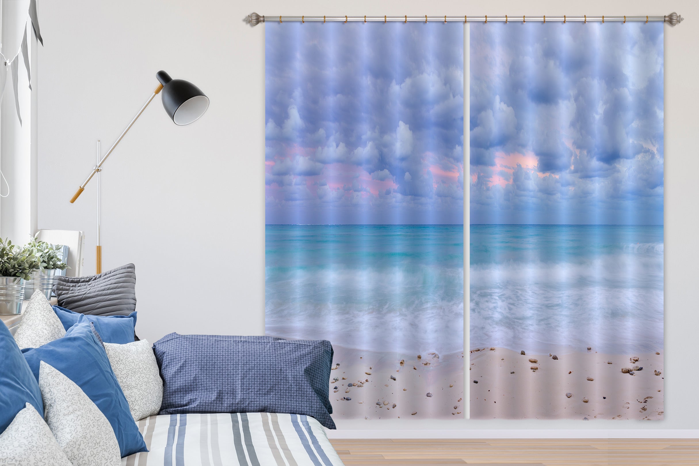 3D Ocean Cloud 6533 Assaf Frank Curtain Curtains Drapes