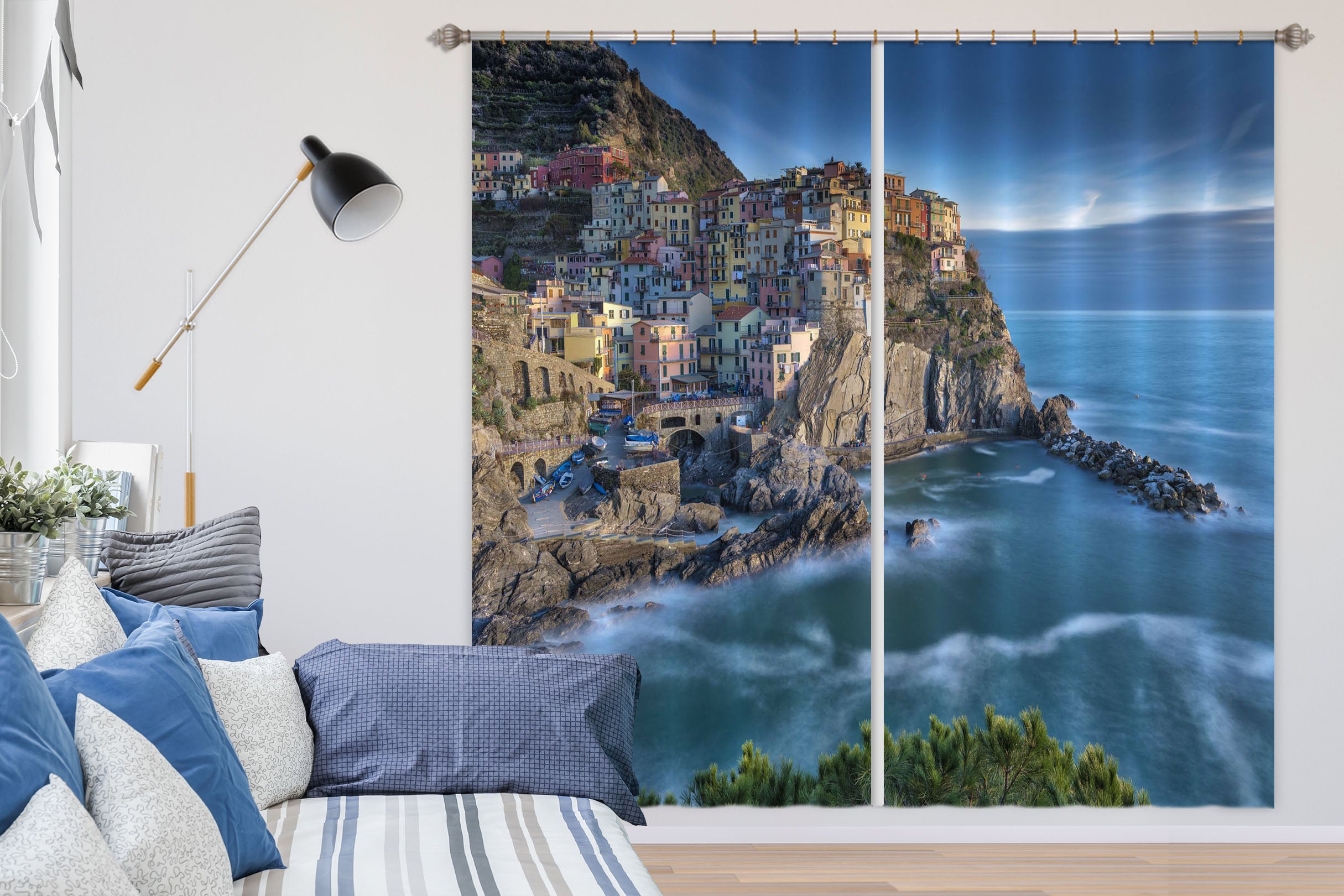 3D River Stones 174 Marco Carmassi Curtain Curtains Drapes