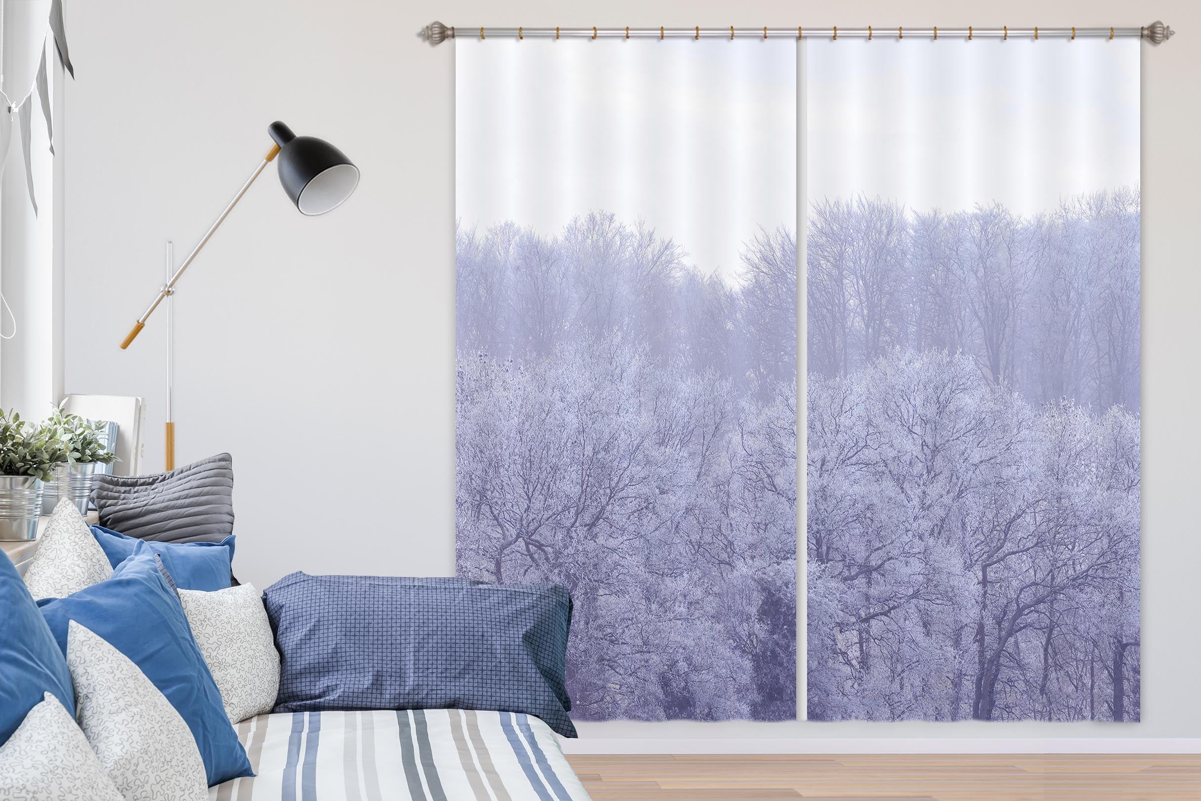 3D Fog Tree 6366 Assaf Frank Curtain Curtains Drapes