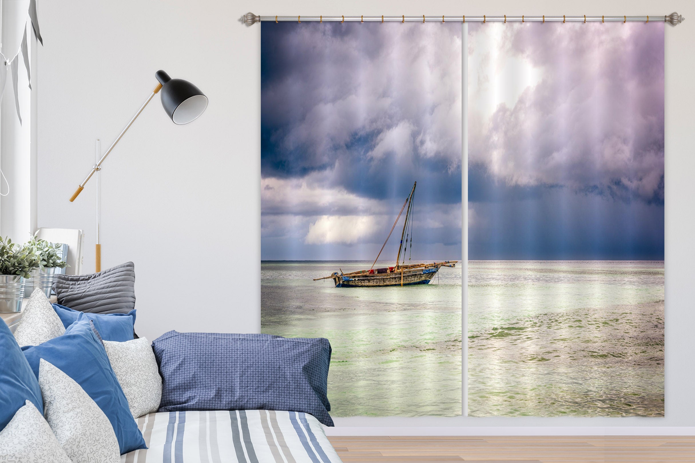 3D Crystal Clear Water 112 Marco Carmassi Curtain Curtains Drapes