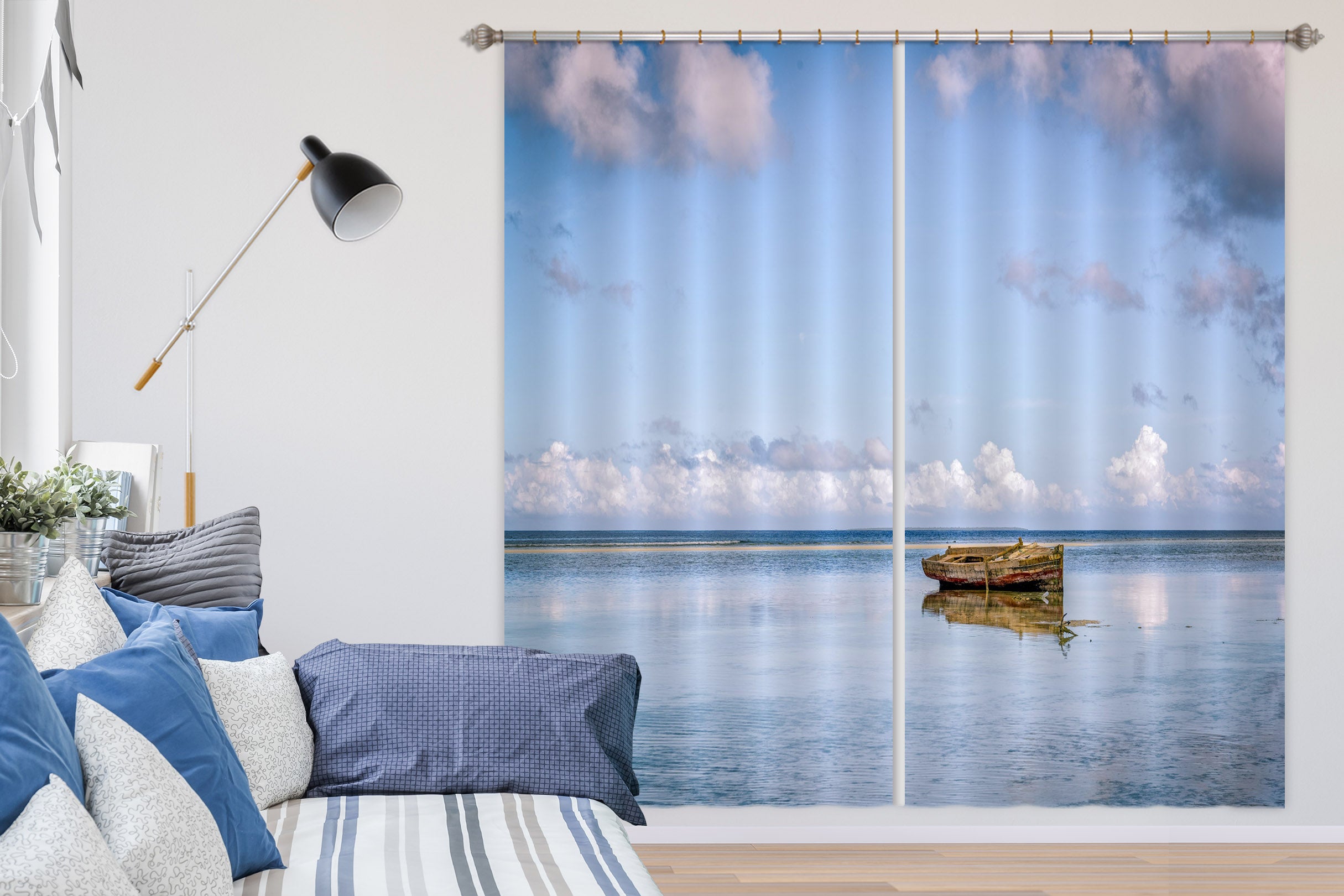 3D Crystal Clear Water 111 Marco Carmassi Curtain Curtains Drapes