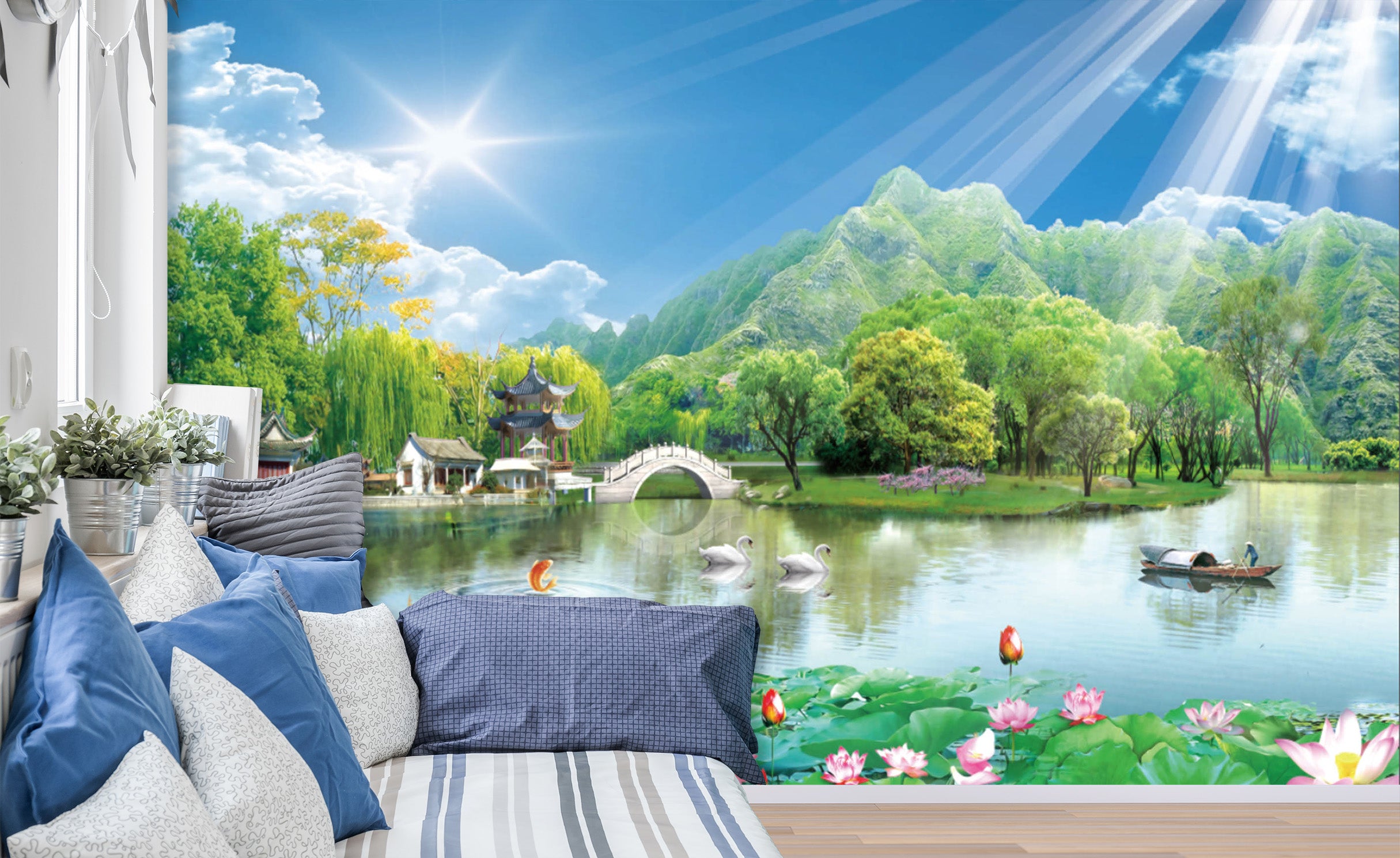 3D Clear Sky 1417 Wall Murals