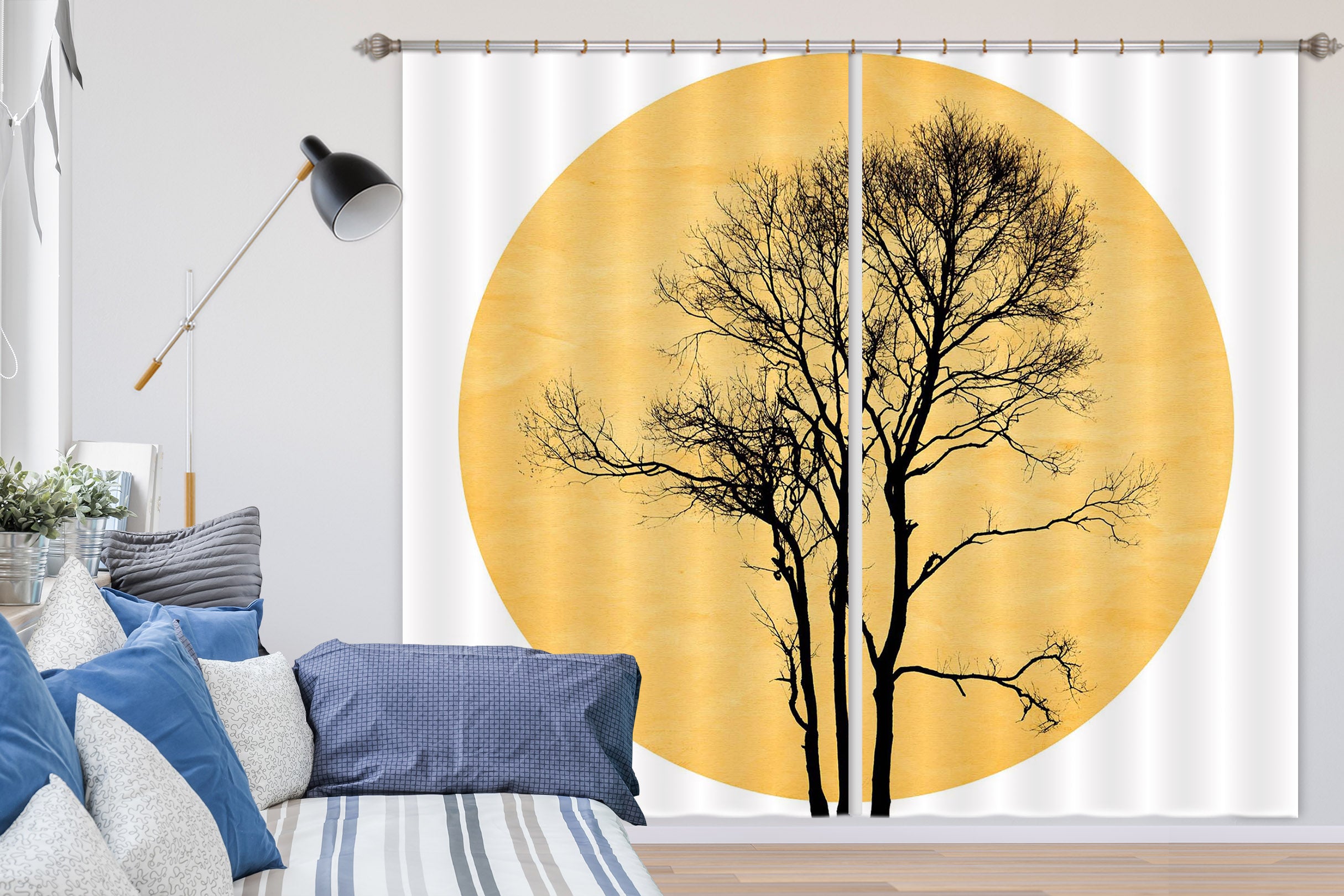 3D Japanese Zen 046 Boris Draschoff Curtain Curtains Drapes