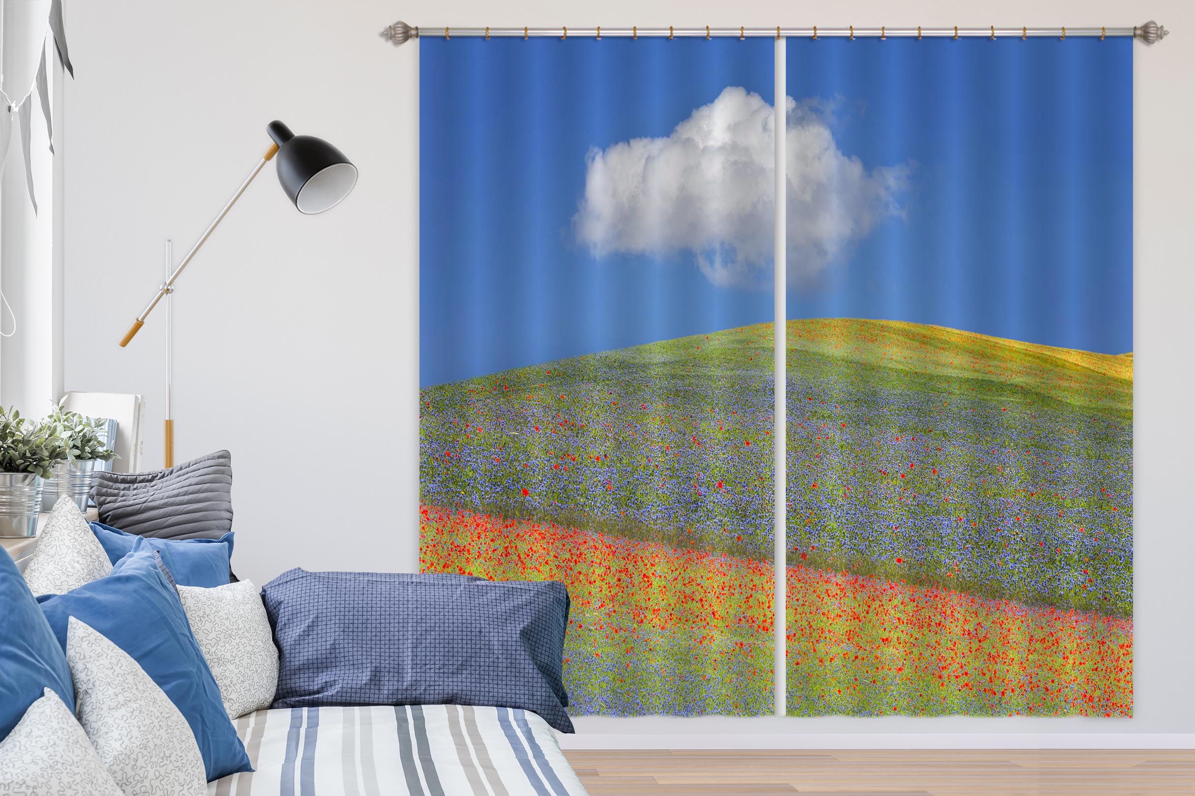 3D Colorful Garden 165 Marco Carmassi Curtain Curtains Drapes