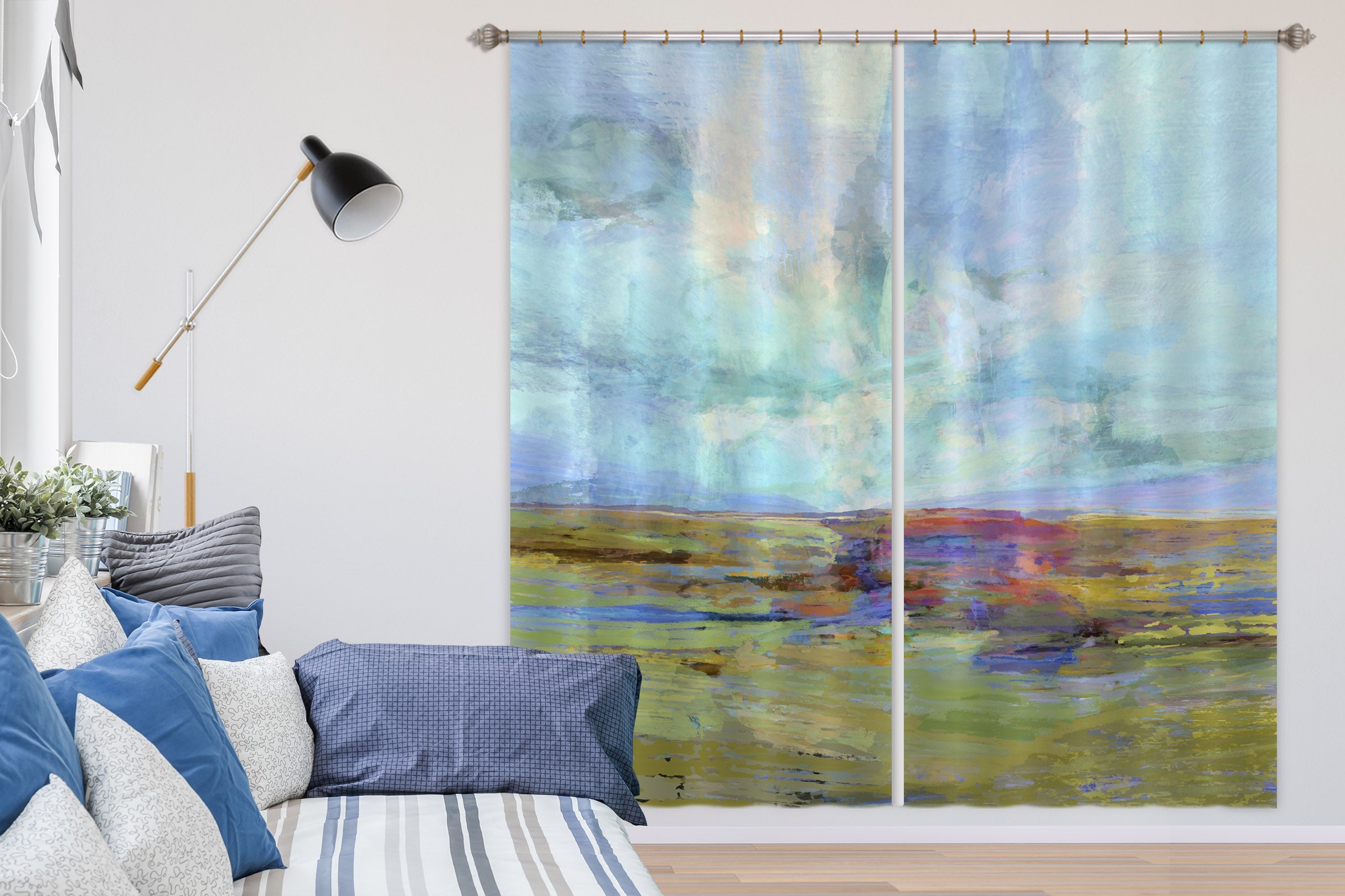 3D Green Grassland 056 Michael Tienhaara Curtain Curtains Drapes