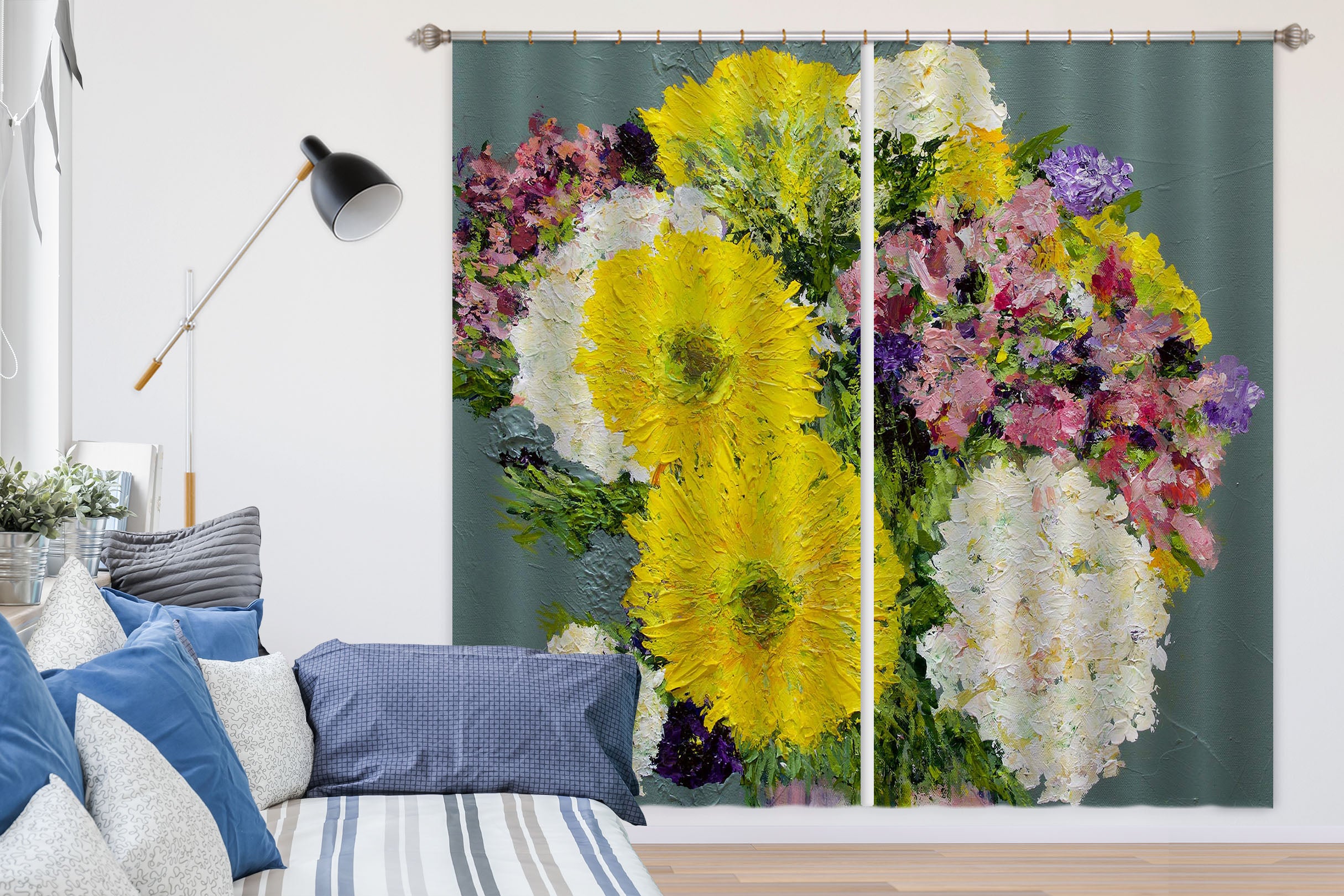 3D Bouquet 209 Allan P. Friedlander Curtain Curtains Drapes